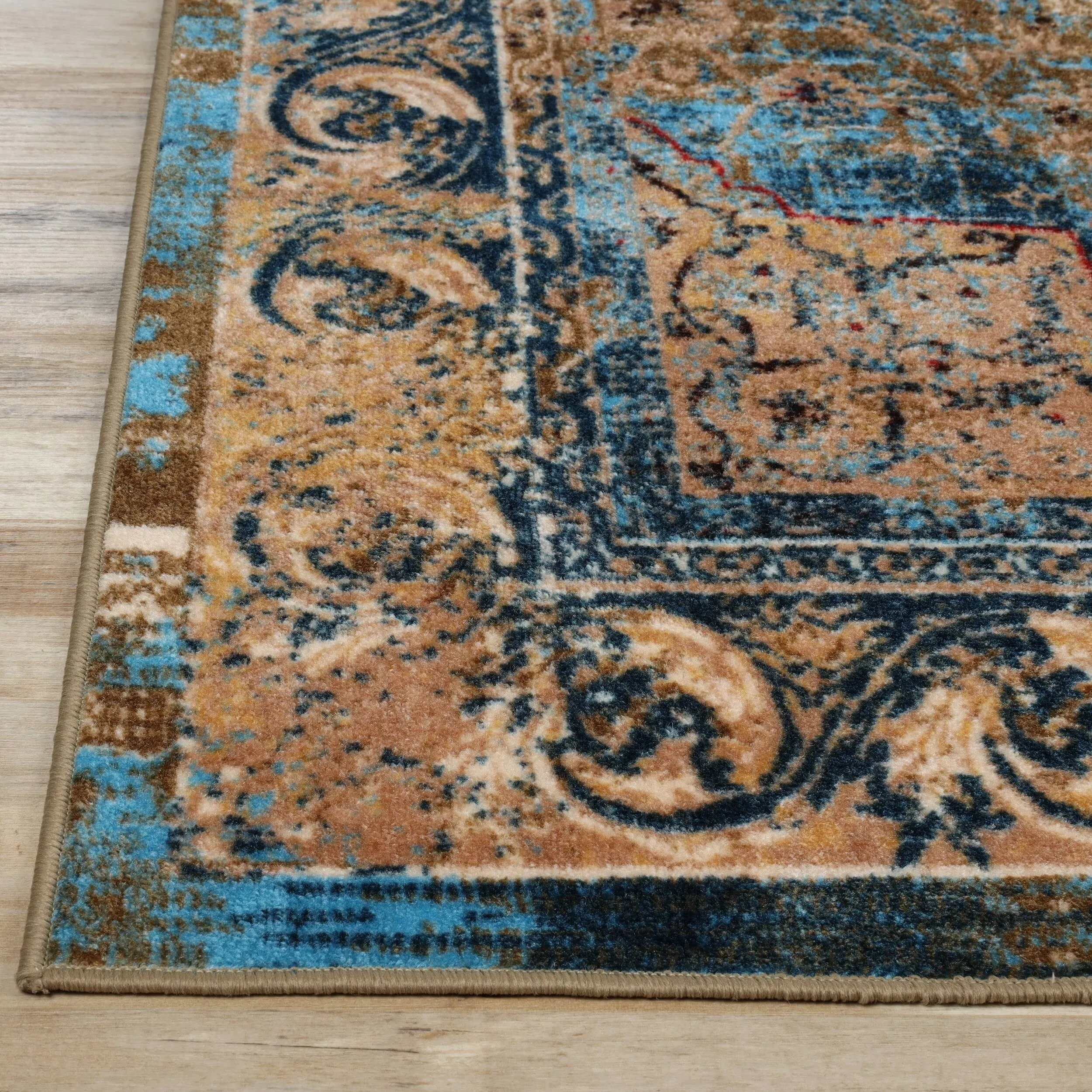 Superior Daelyn Printed Non-Slip Indoor Area Rug