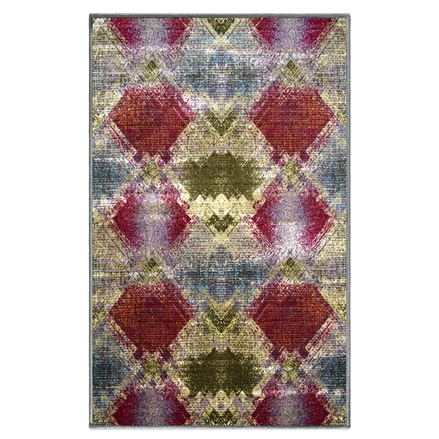 Superior Daelyn Printed Non-Slip Washable Indoor Area Rug