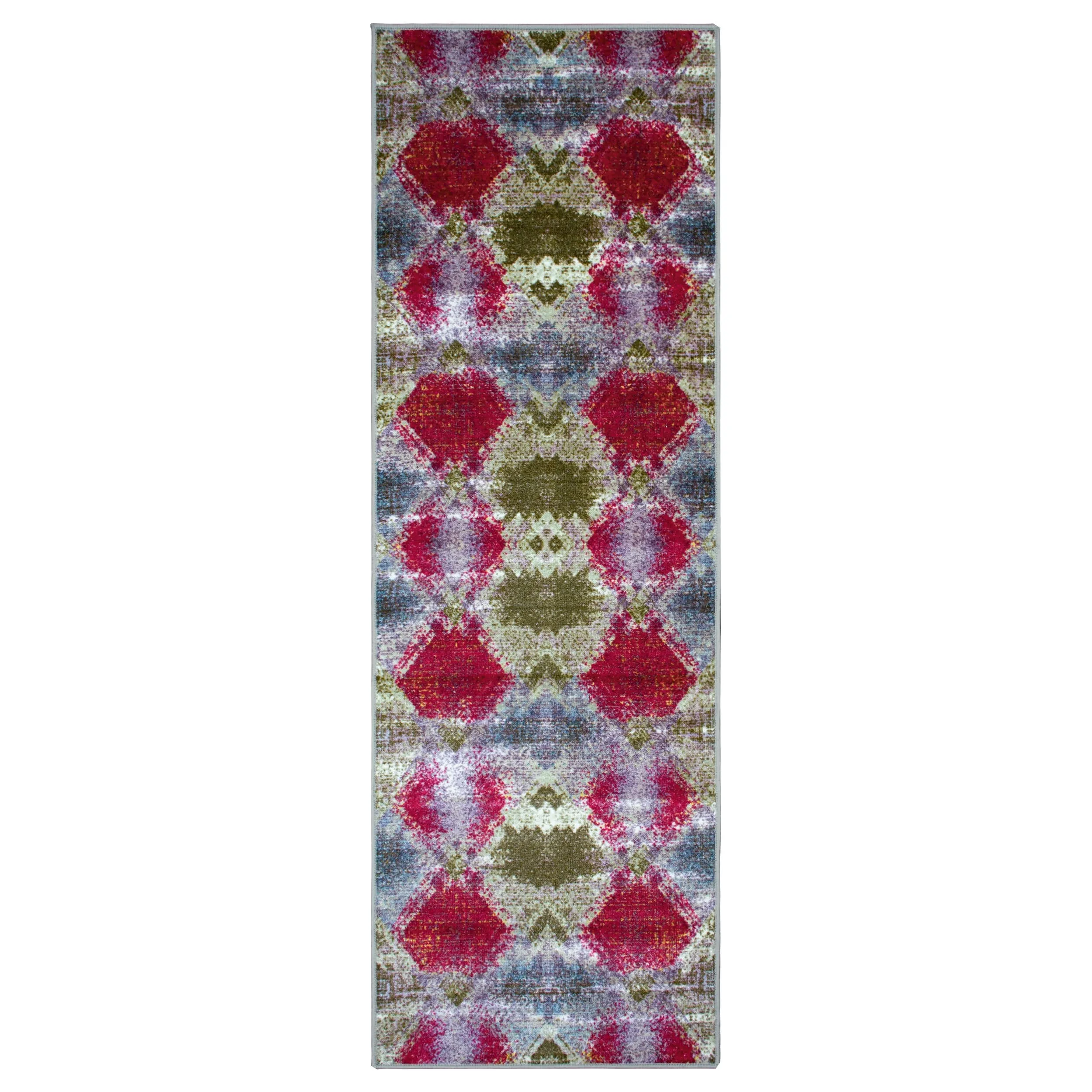 Superior Daelyn Printed Non-Slip Washable Indoor Area Rug