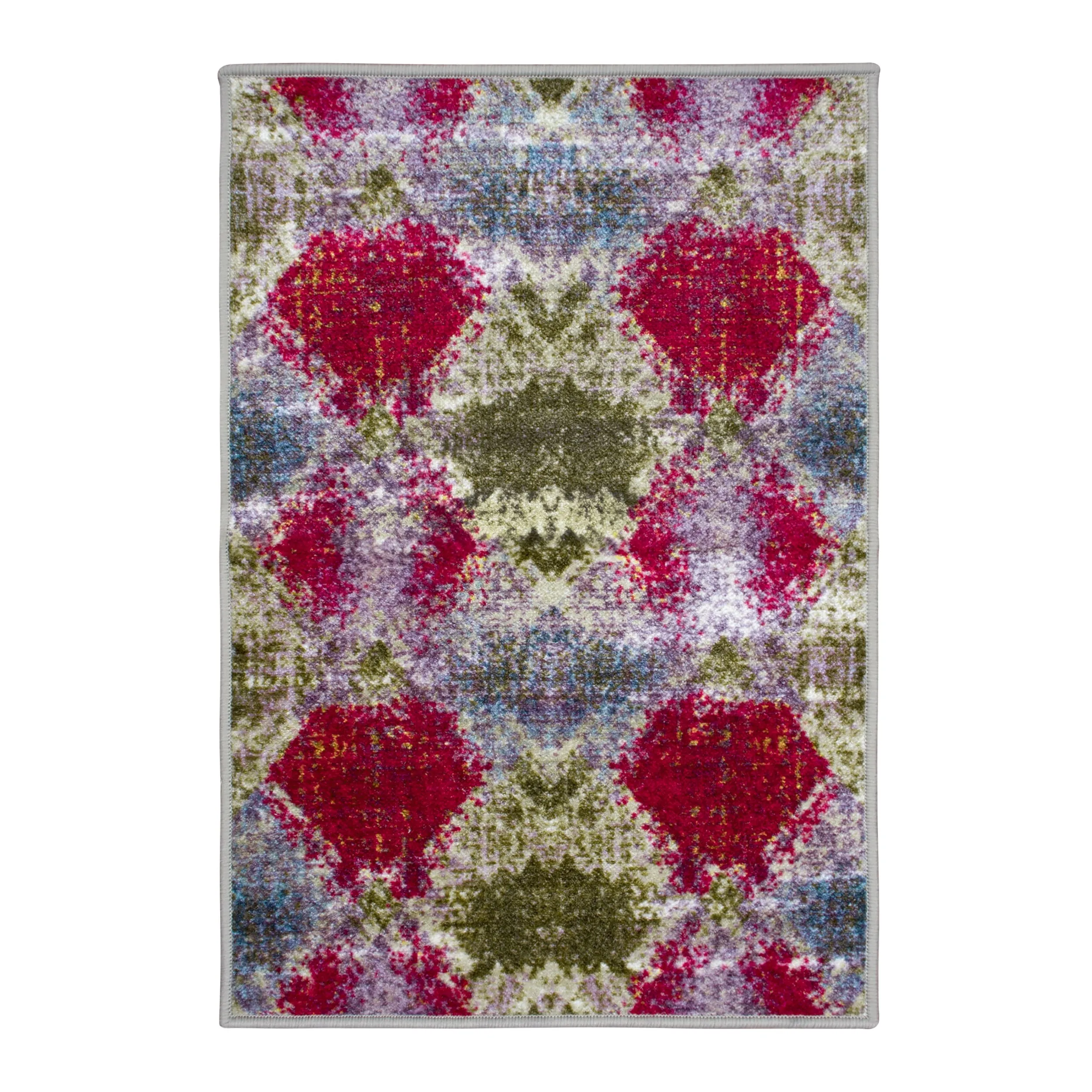 Superior Daelyn Printed Non-Slip Washable Indoor Area Rug