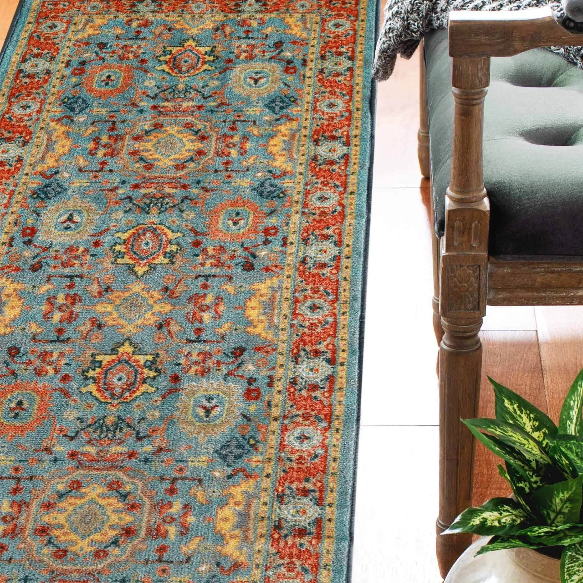 Superior Designer Non-Slip Washable Mccoy Area Rug