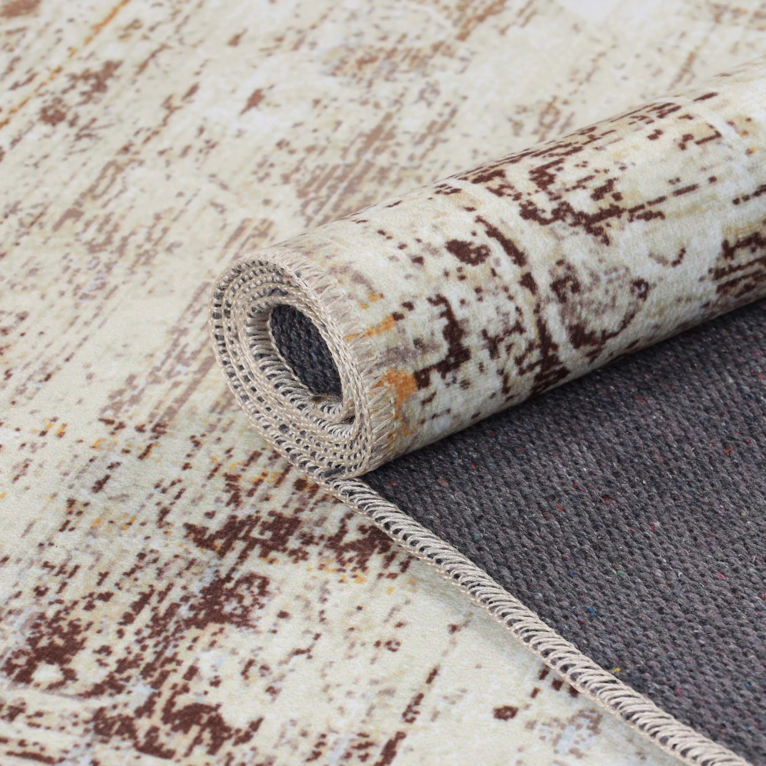 Superior Dove Rustic Machine Washable Indoor Area Rug or Runner
