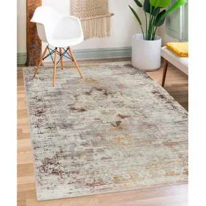 Superior Dove Rustic Machine Washable Indoor Area Rug or Runner
