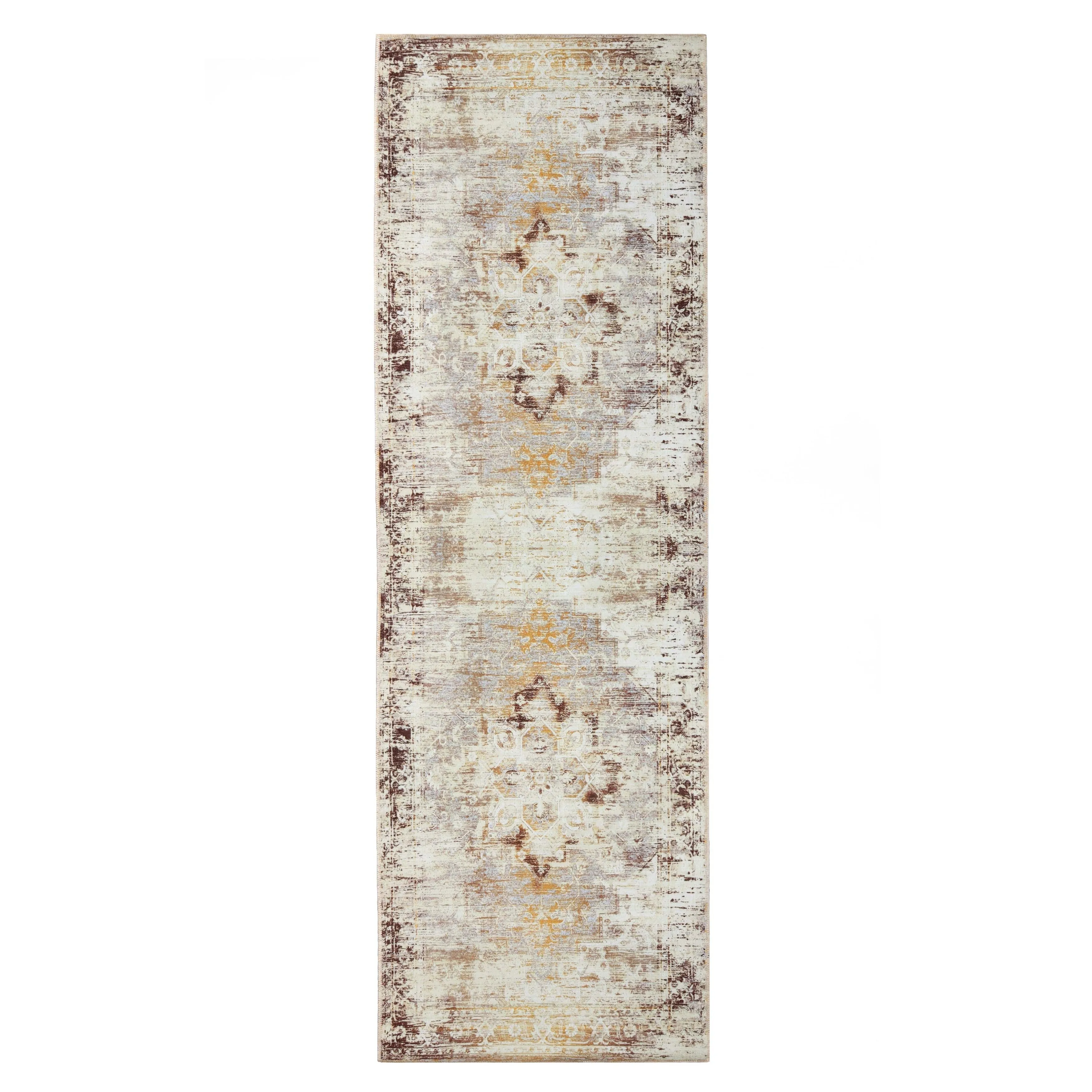 Superior Dove Rustic Machine Washable Indoor Area Rug or Runner