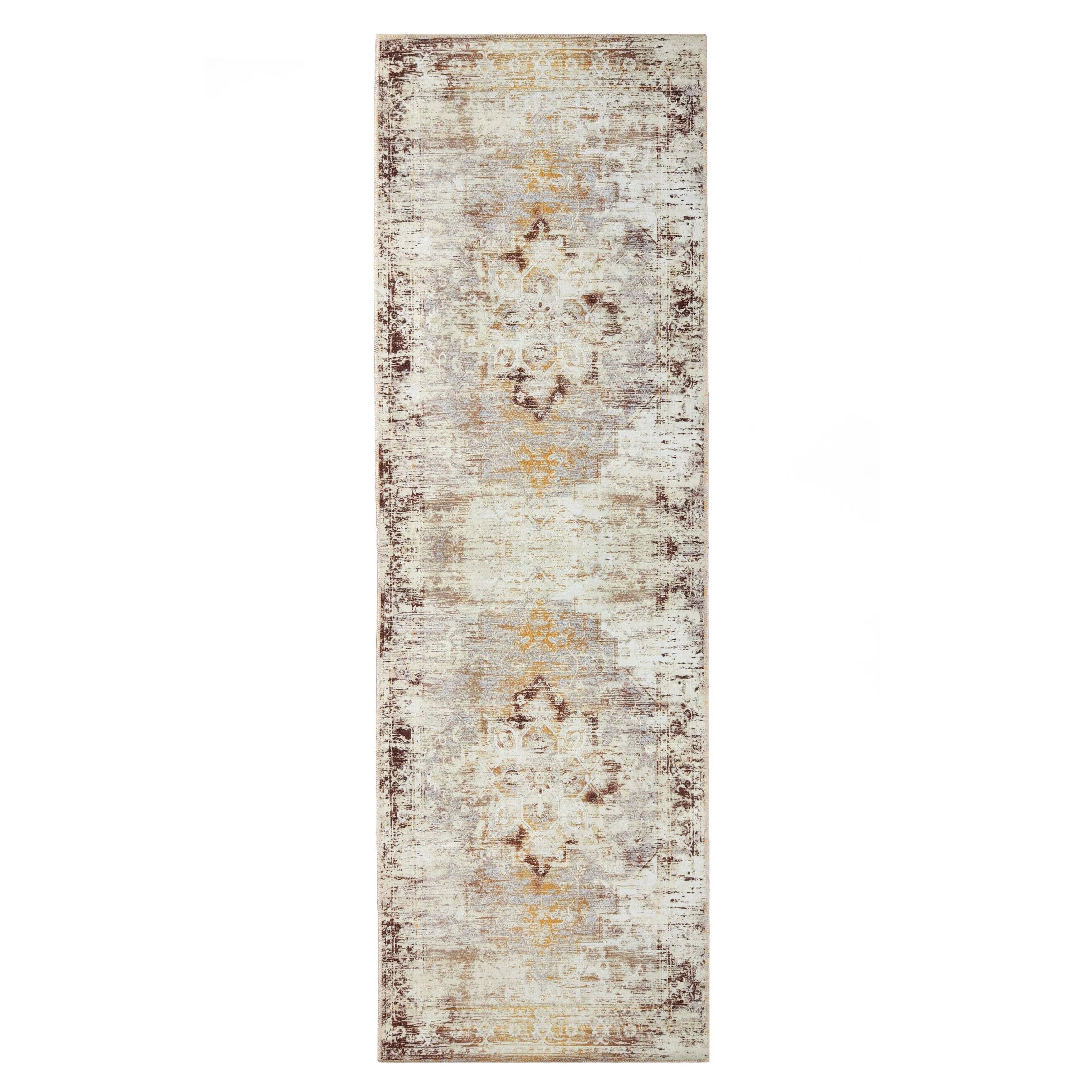 Superior Dove Rustic Machine Washable Indoor Area Rug or Runner