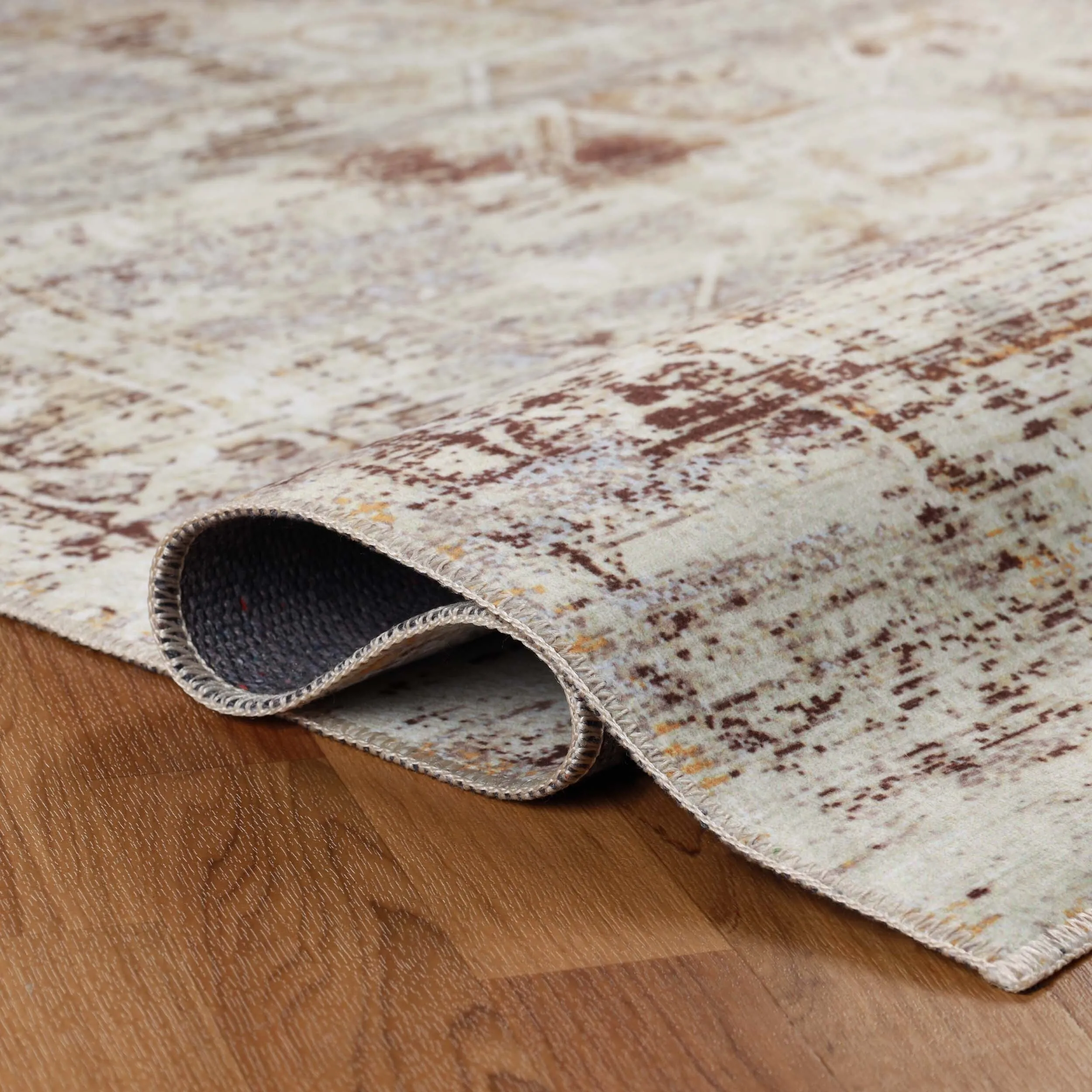 Superior Dove Rustic Machine Washable Indoor Area Rug or Runner