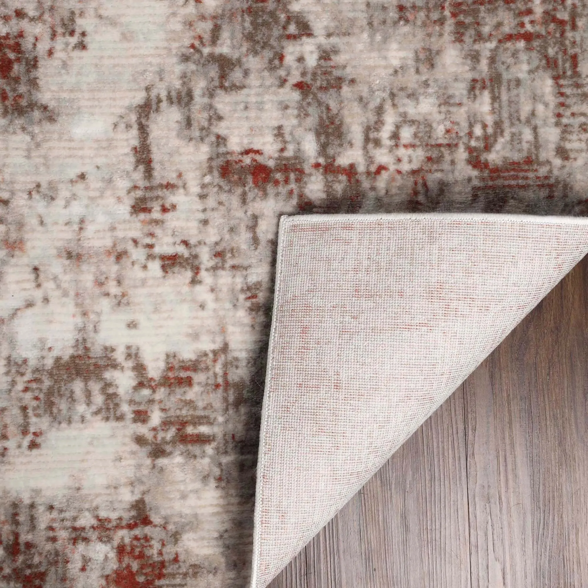 Superior Euphemia Distressed Abstract Indoor Runner or Area Rug