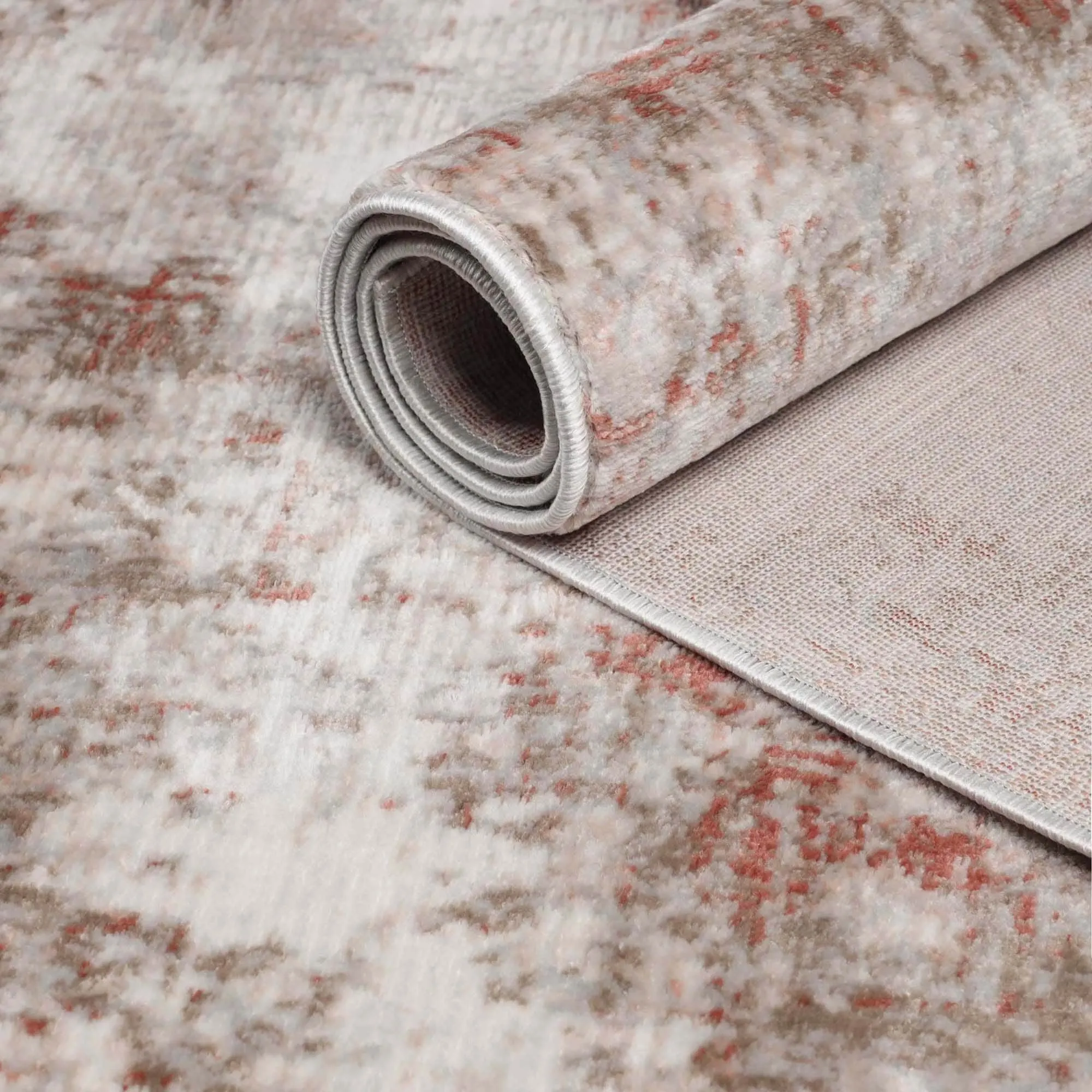 Superior Euphemia Distressed Abstract Indoor Runner or Area Rug