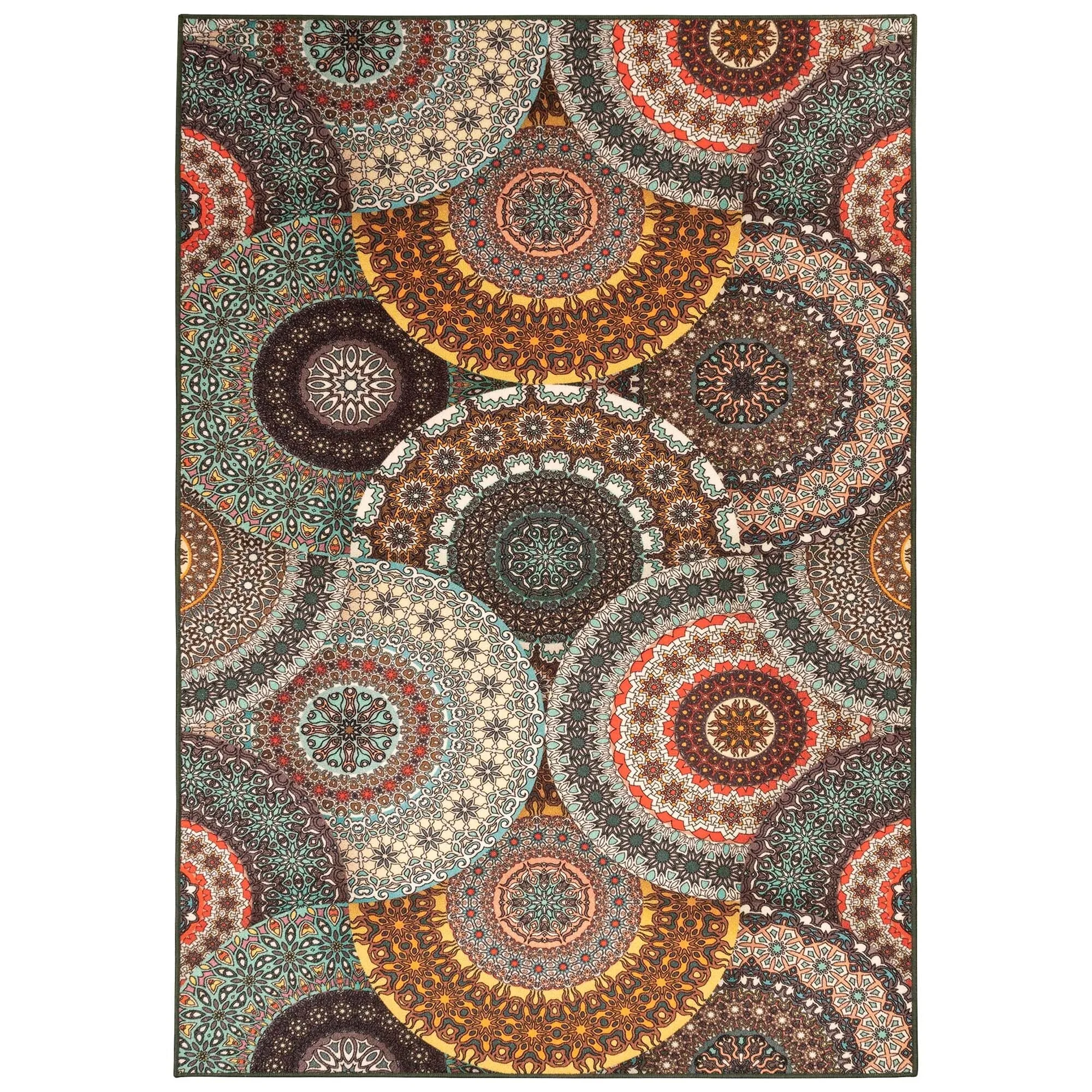 Superior Evaline Medallion Non-Slip Indoor Outdoor Area Rug