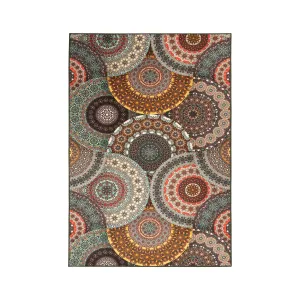 Superior Evaline Medallion Non-Slip Indoor Outdoor Area Rug