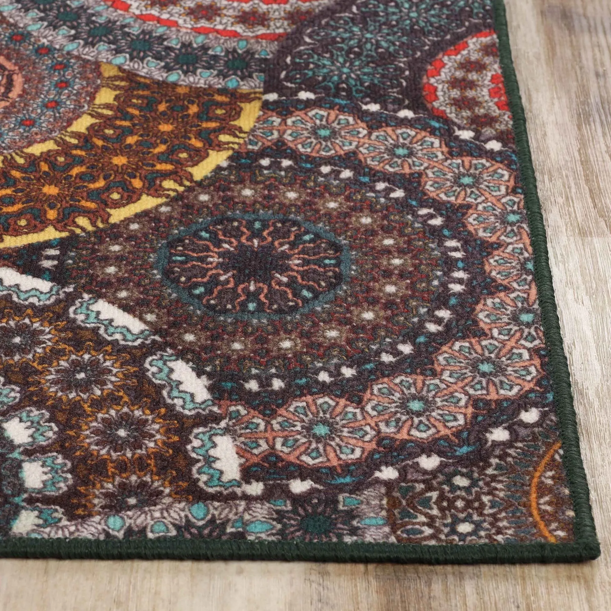 Superior Evaline Medallion Non-Slip Indoor Outdoor Area Rug