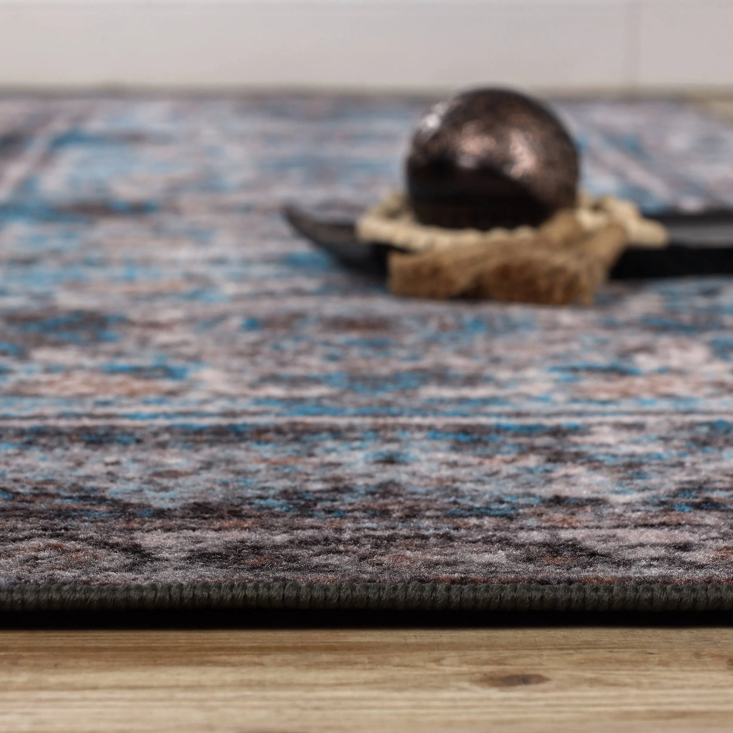 Superior Ezra Medallion Non-Slip Washable Indoor Runner or Area Rug