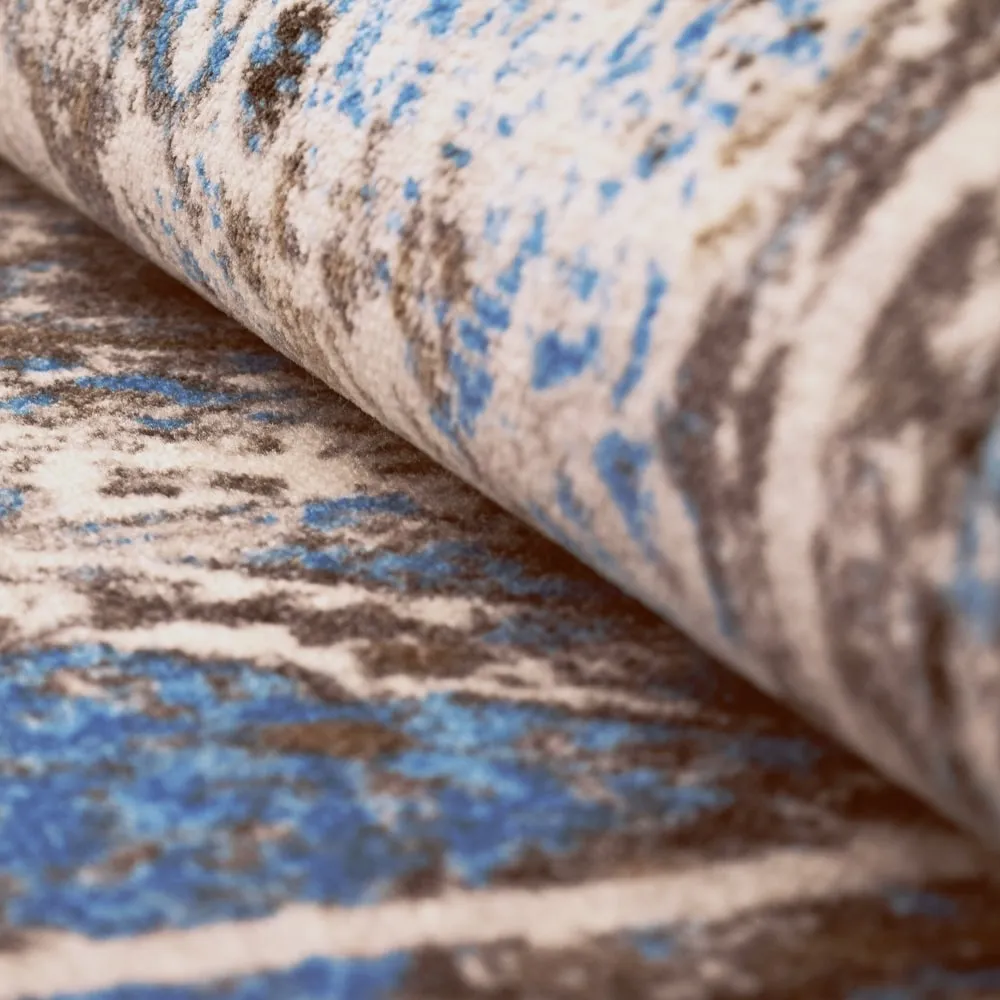 Superior Ezra Medallion Non-Slip Washable Indoor Runner or Area Rug