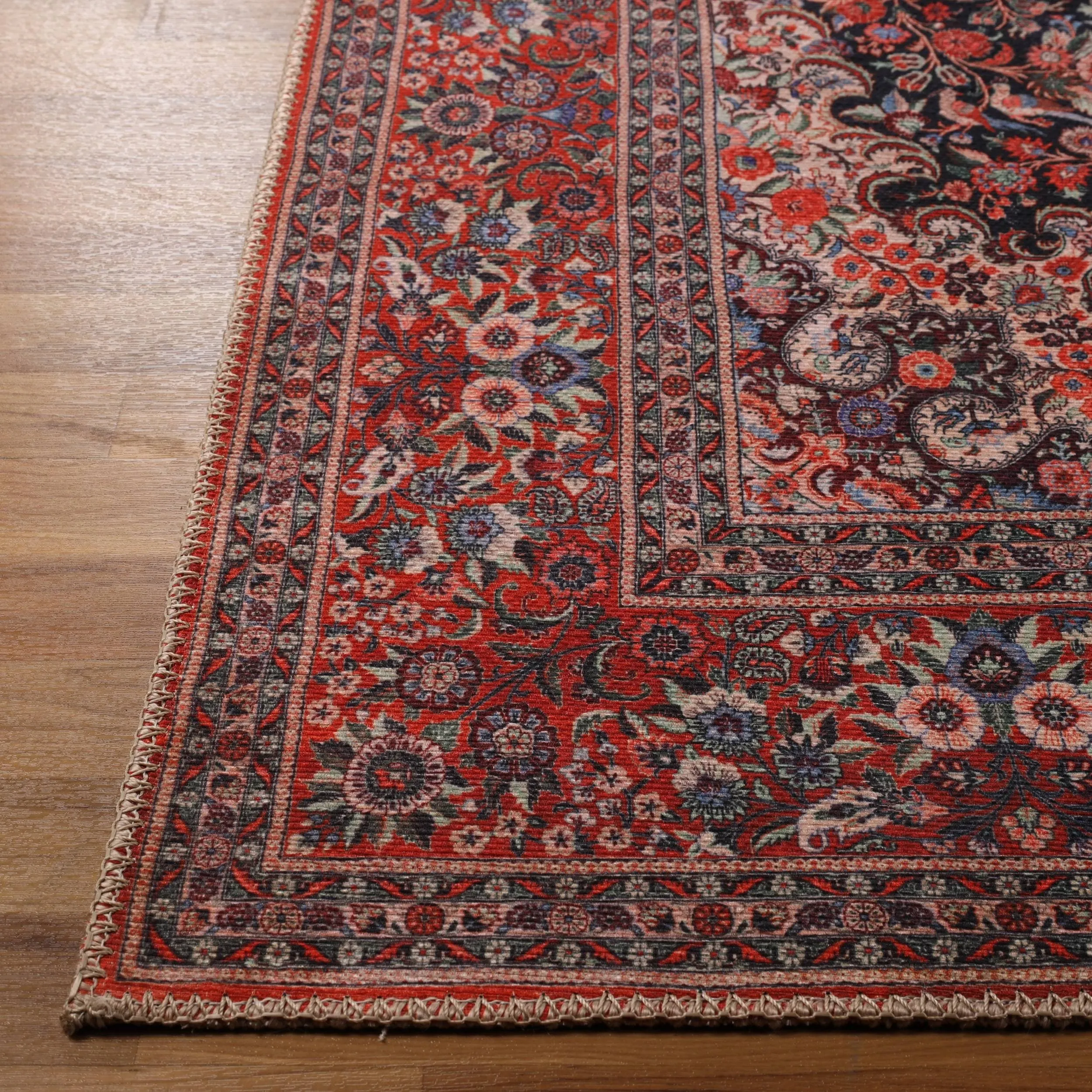 Superior Fiorella Modern Farmhouse Floral Medallion Indoor Area Rug
