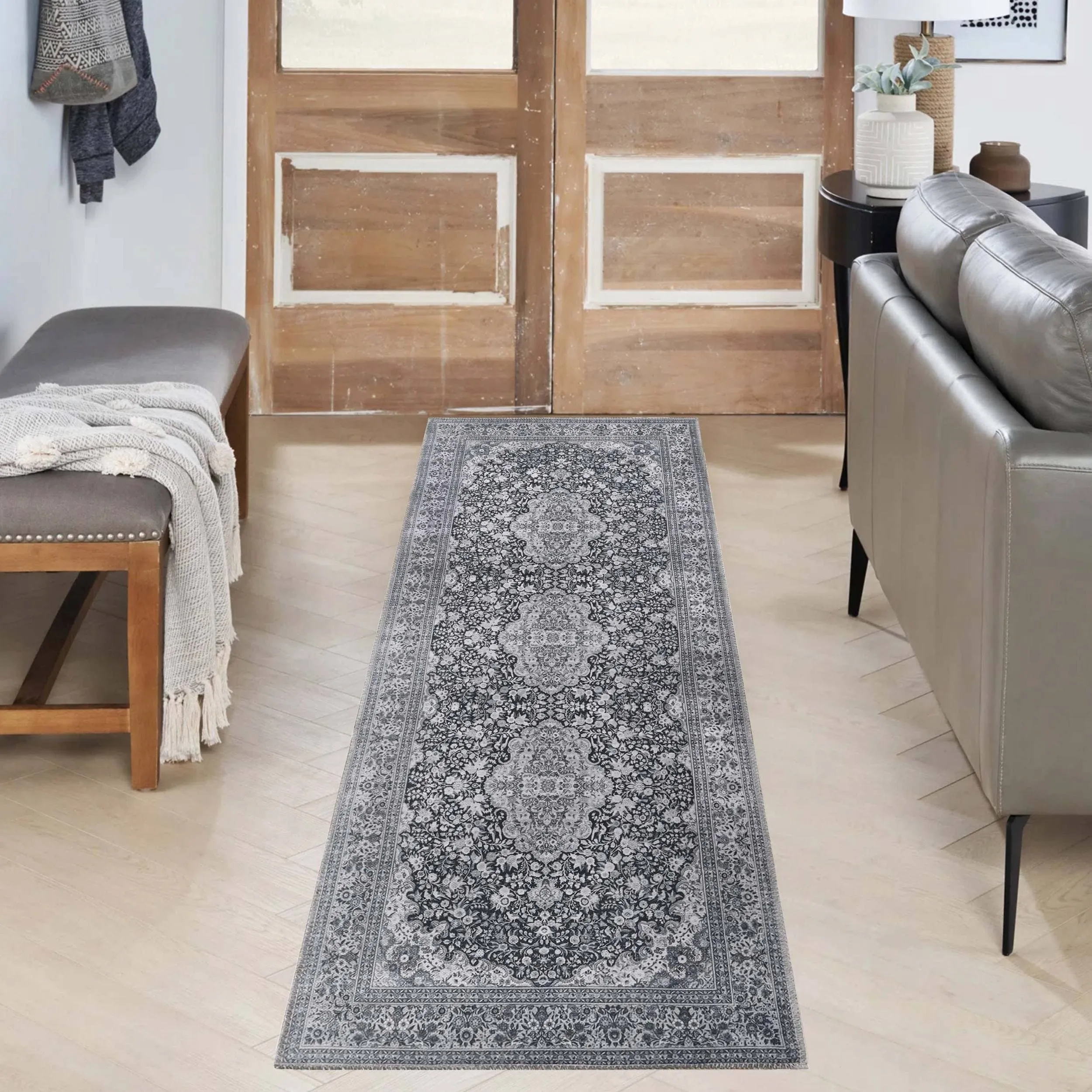 Superior Fiorella Modern Farmhouse Floral Medallion Indoor Area Rug