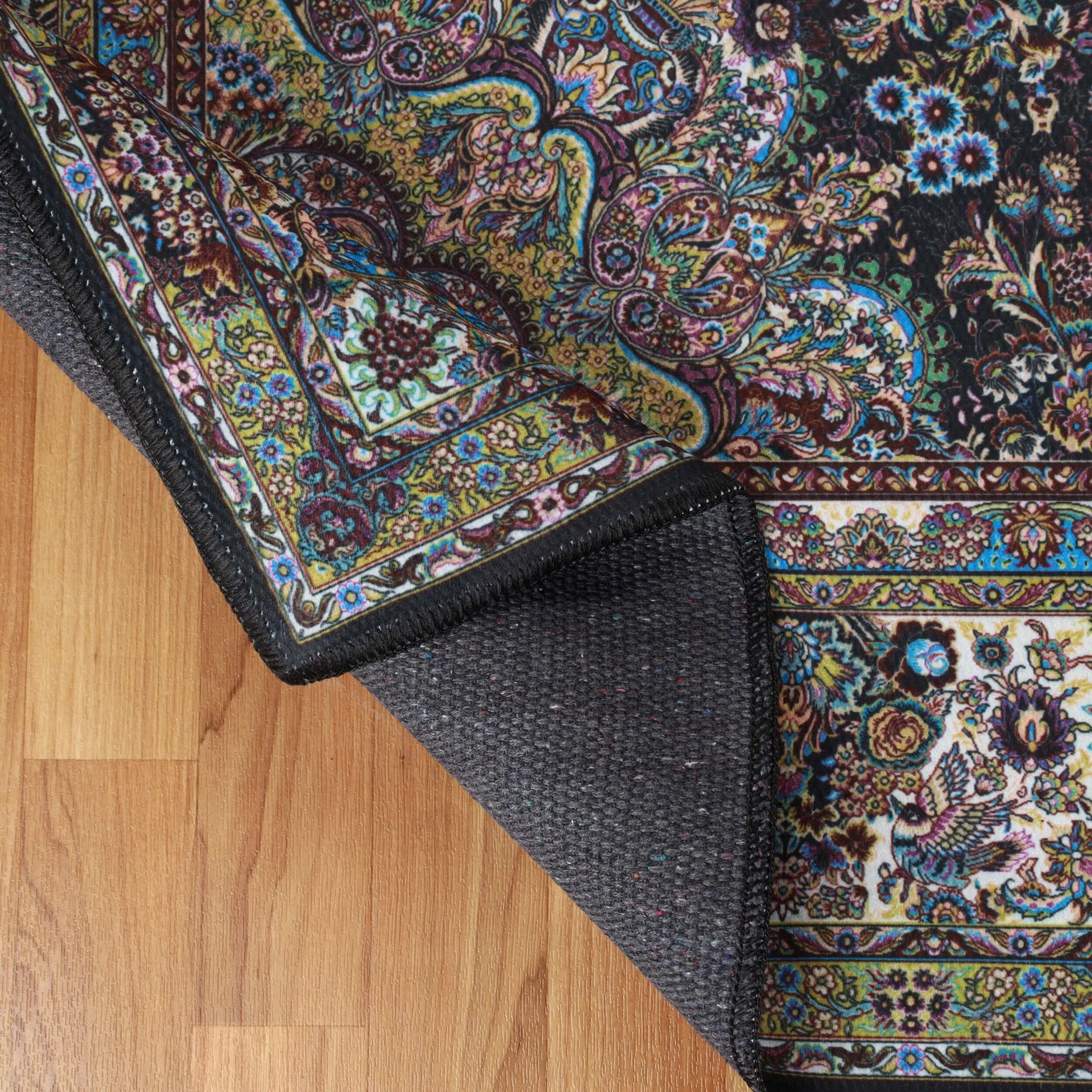 Superior Flamingo Medallion Machine Washable Indoor Area Rug or Runner