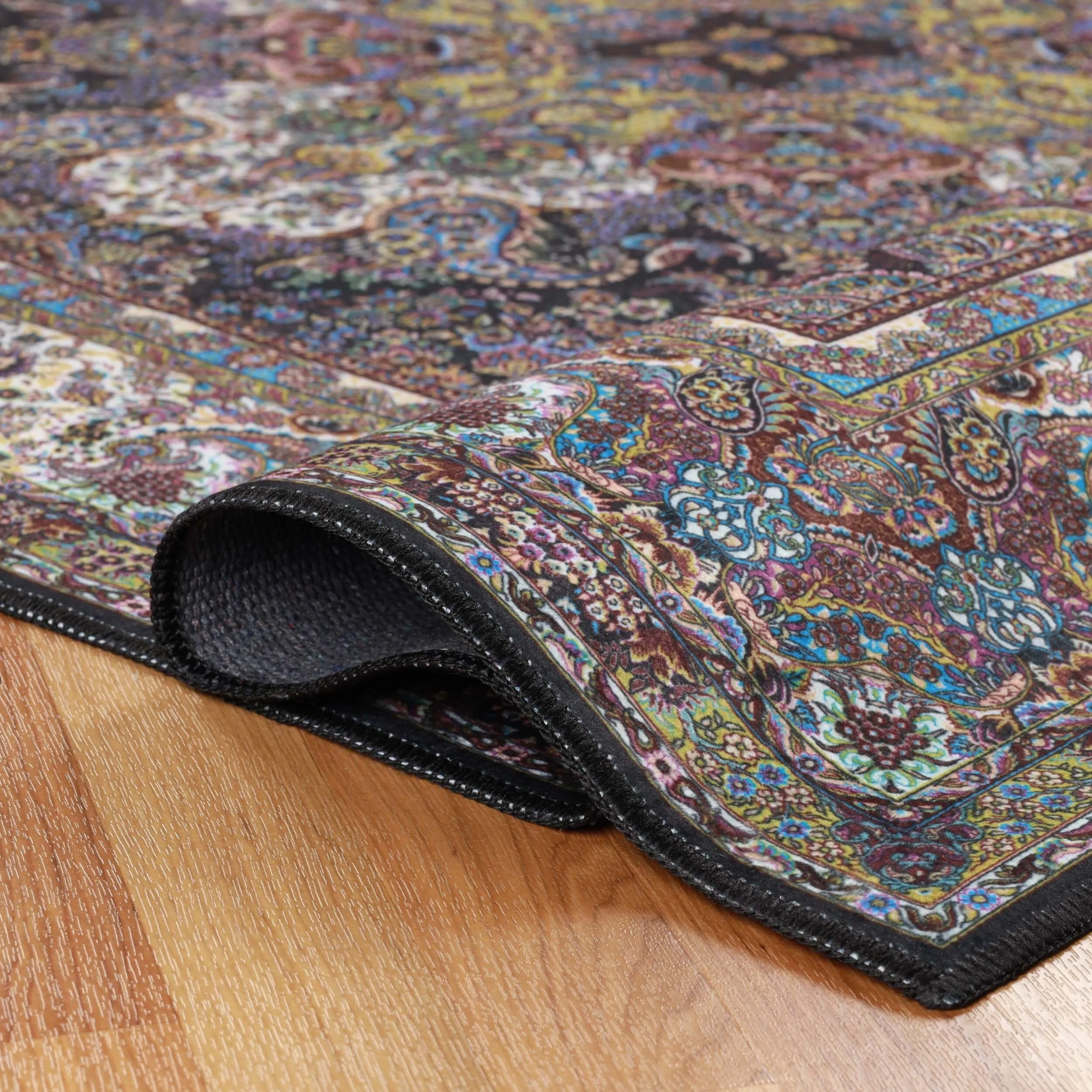 Superior Flamingo Medallion Machine Washable Indoor Area Rug or Runner