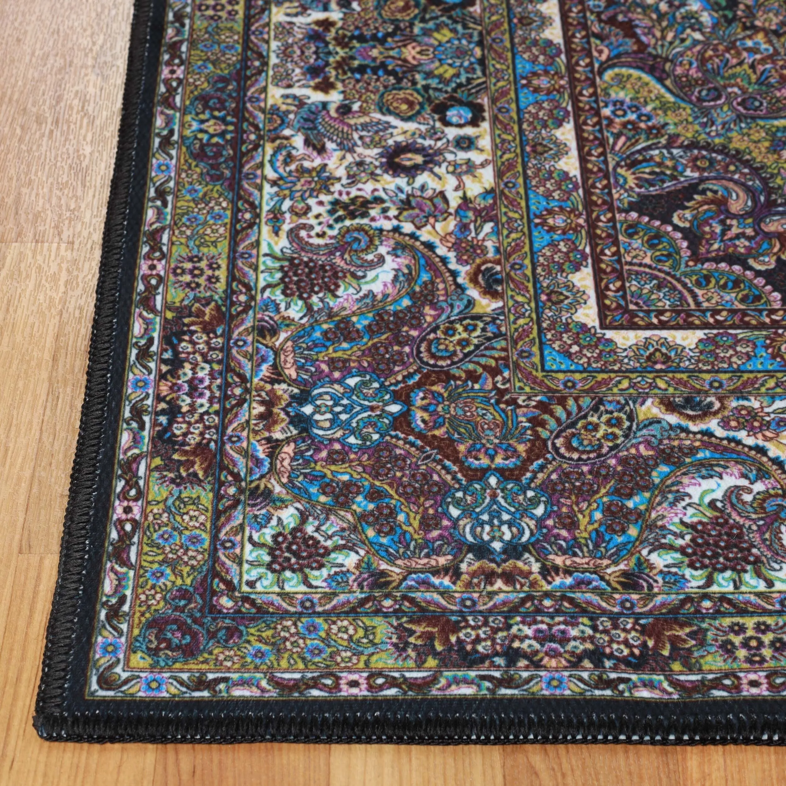 Superior Flamingo Medallion Machine Washable Indoor Area Rug or Runner