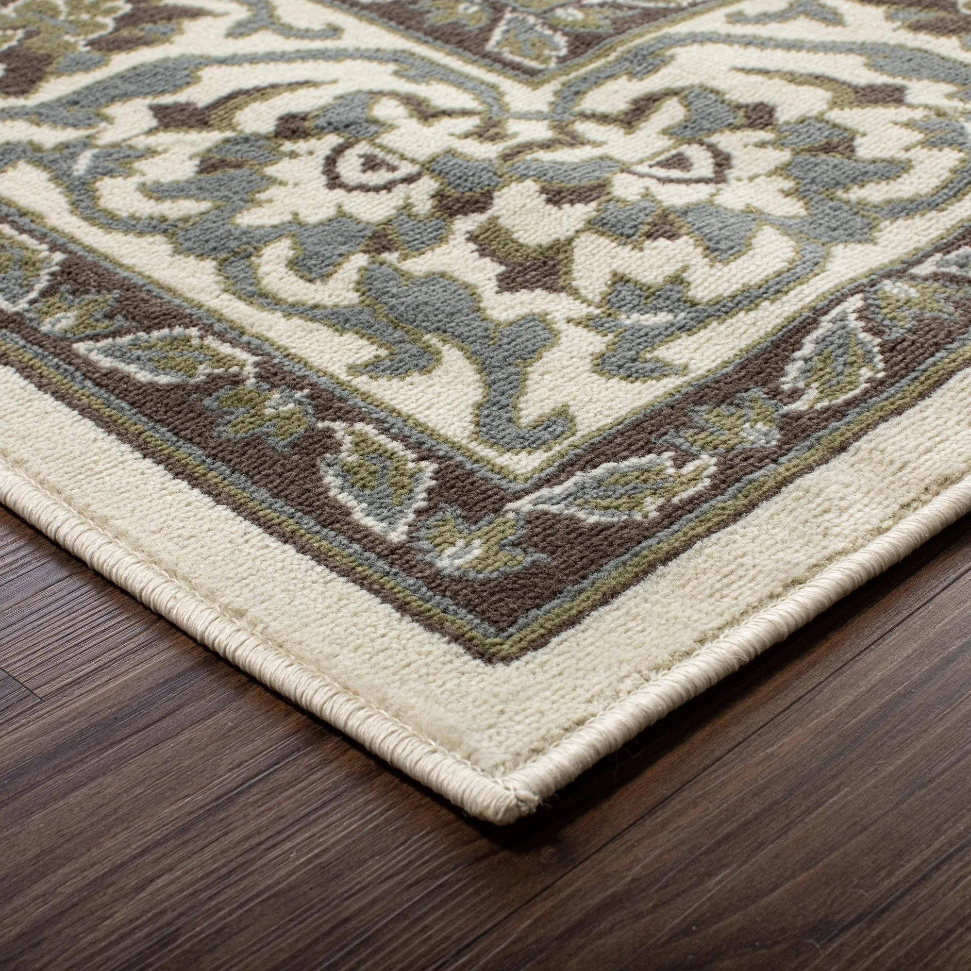 Superior Glendale Floral Medallion Indoor Area Rug