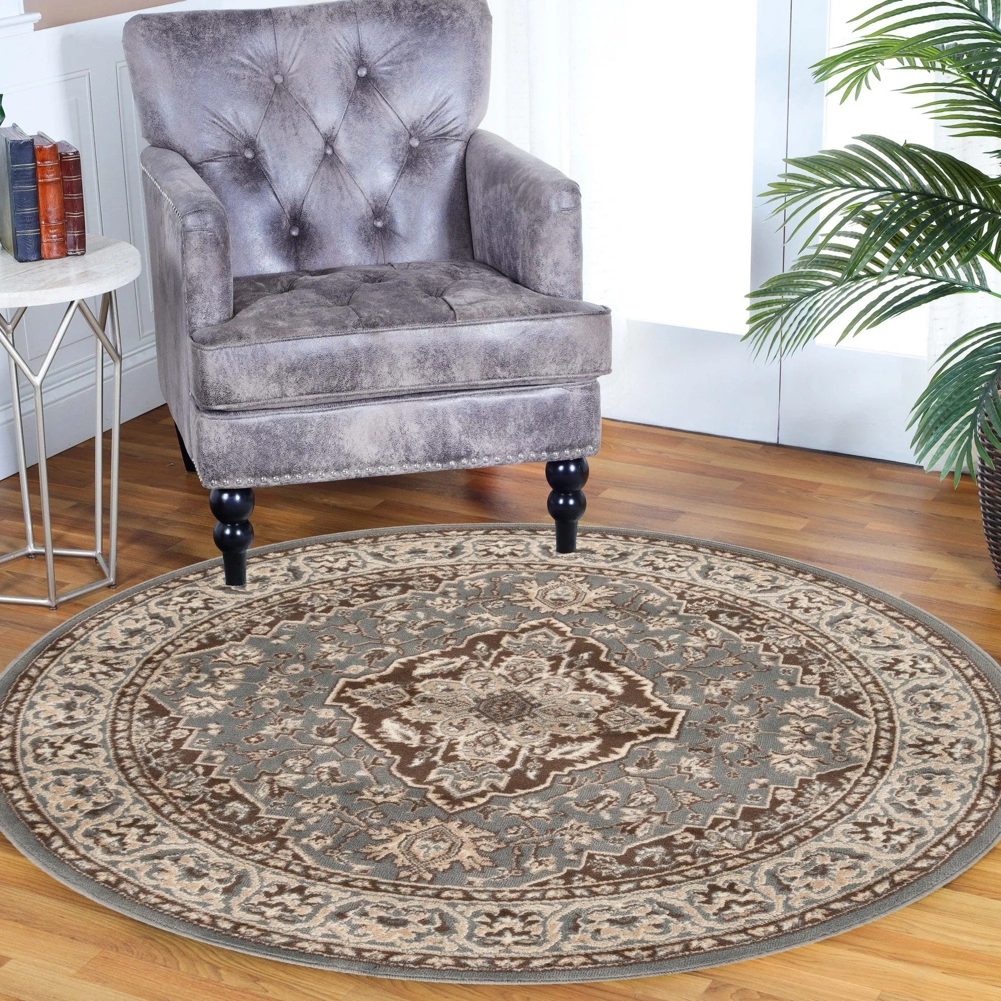 Superior Glendale Floral Medallion Indoor Area Rug