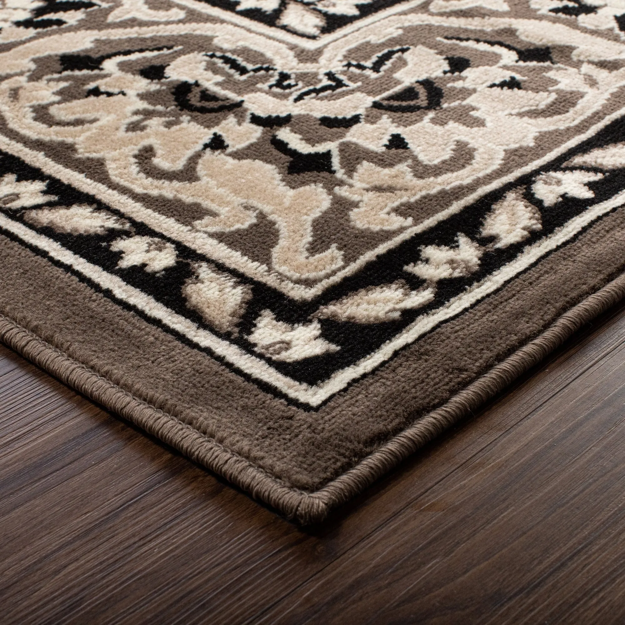 Superior Glendale Floral Medallion Indoor Area Rug