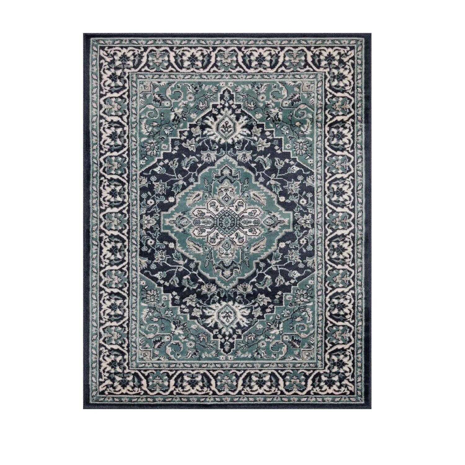 Superior Glendale Floral Medallion Indoor Area Rug