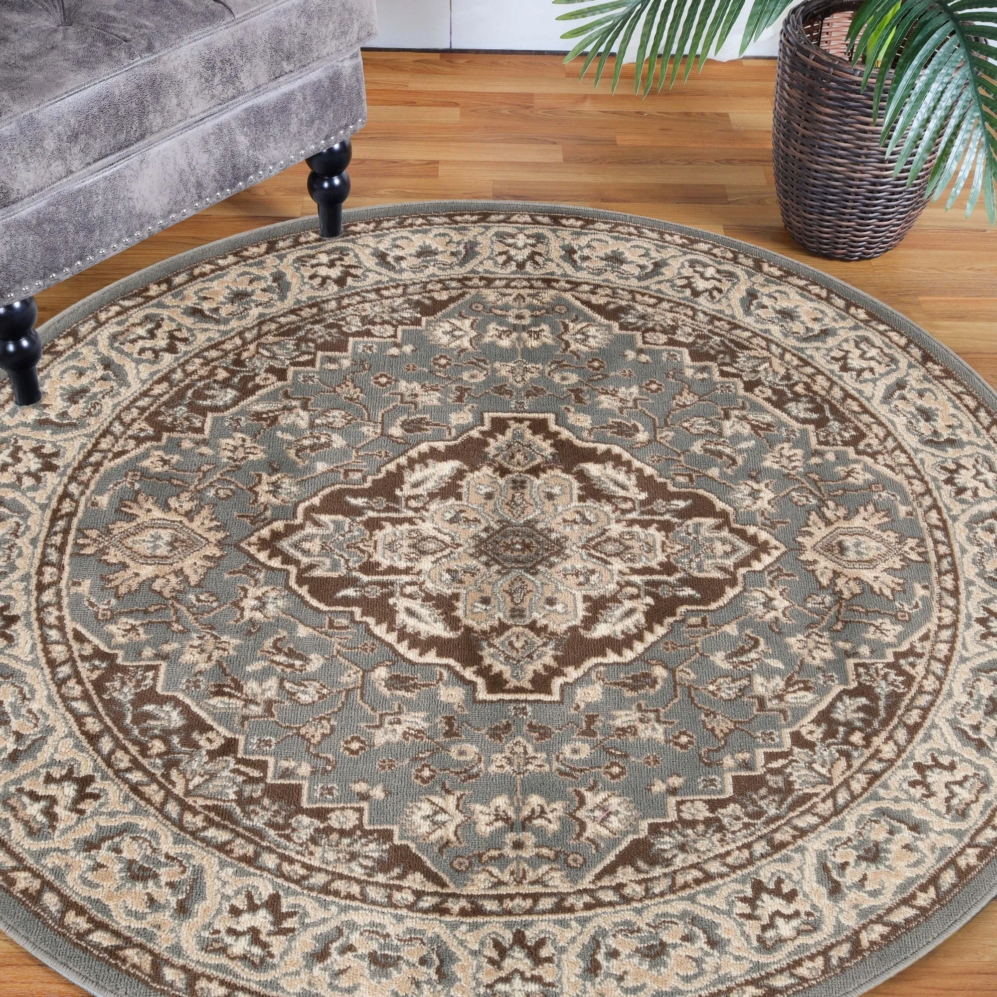 Superior Glendale Floral Medallion Indoor Area Rug