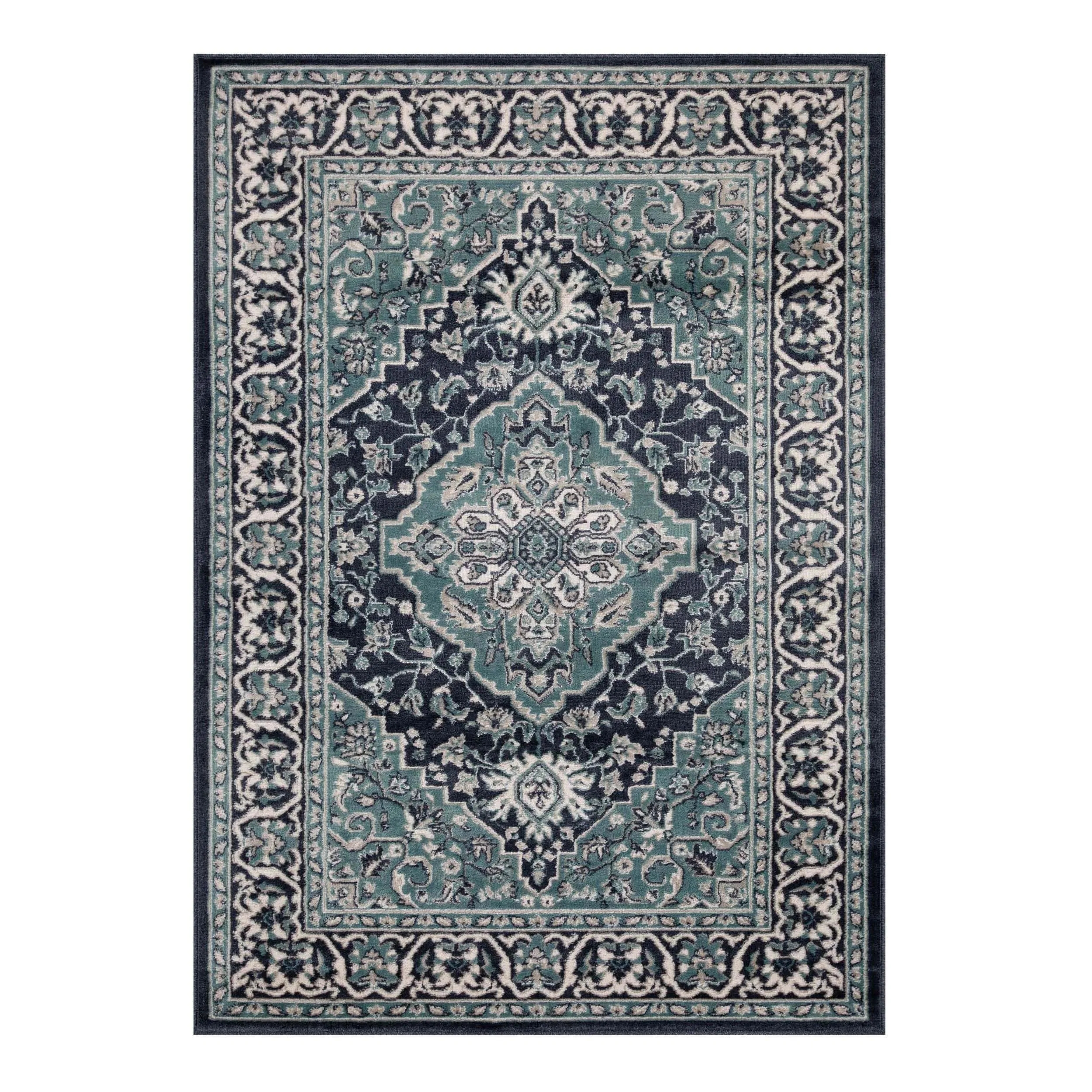 Superior Glendale Floral Medallion Indoor Area Rug