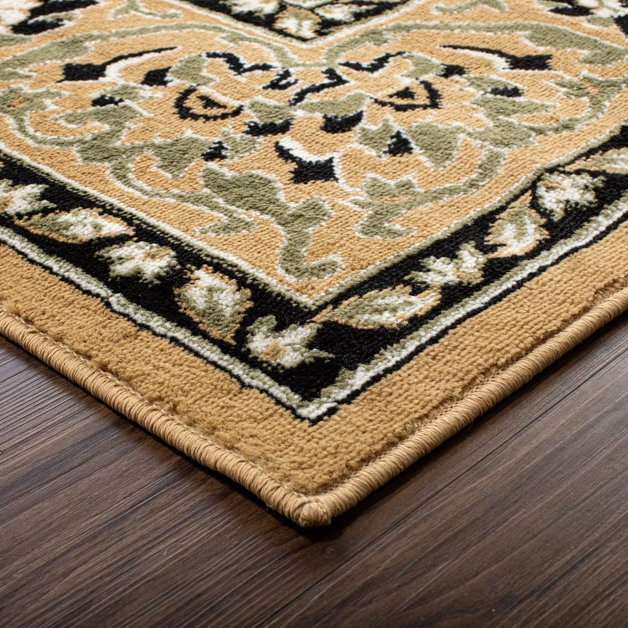 Superior Glendale Floral Medallion Indoor Area Rug