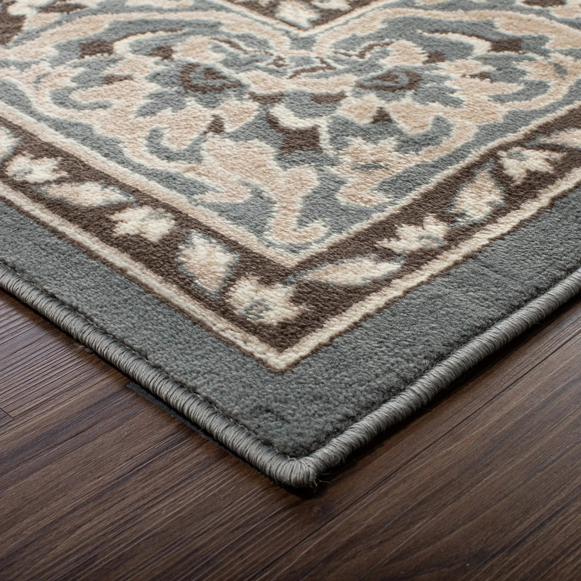Superior Glendale Floral Medallion Indoor Area Rug