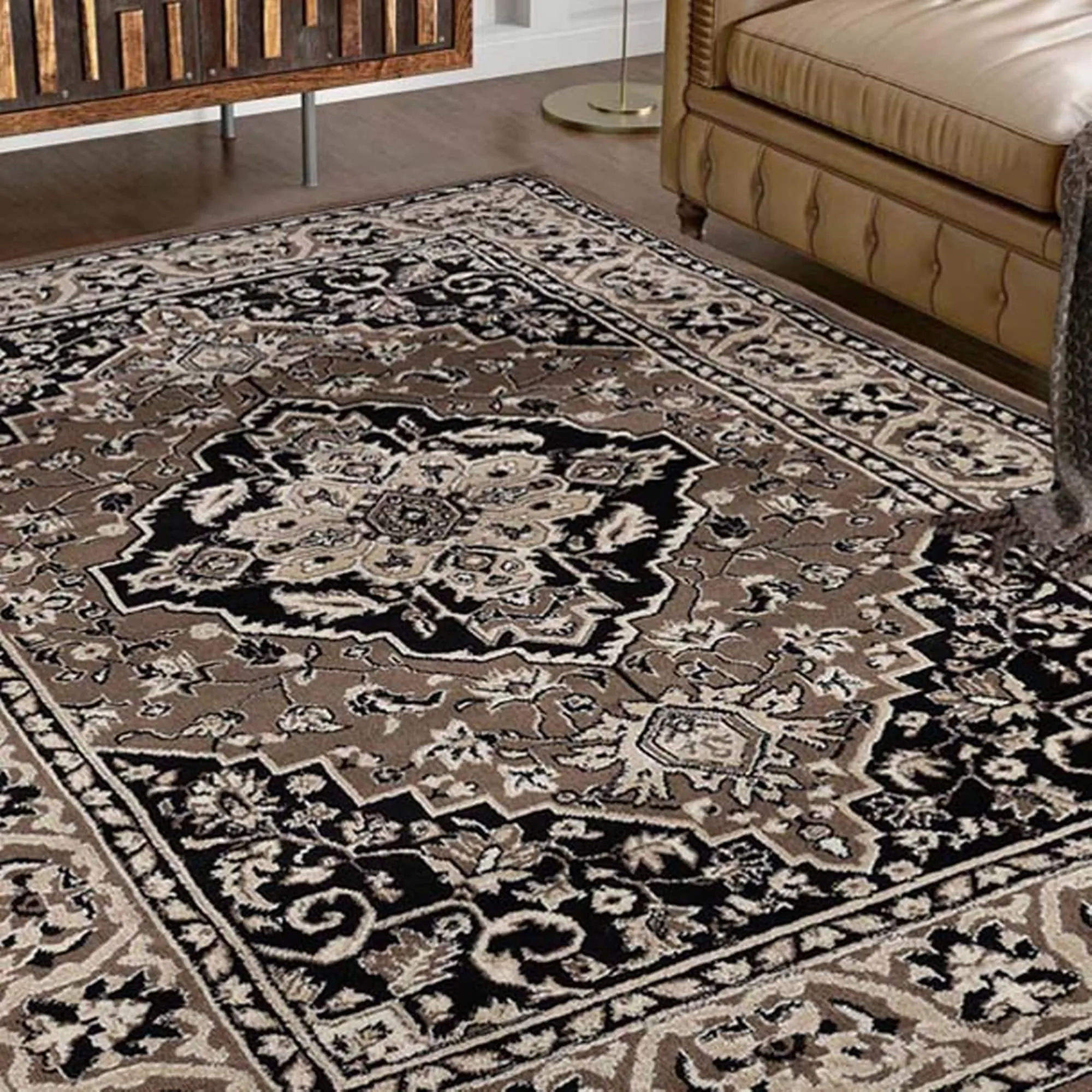 Superior Glendale Floral Medallion Indoor Area Rug