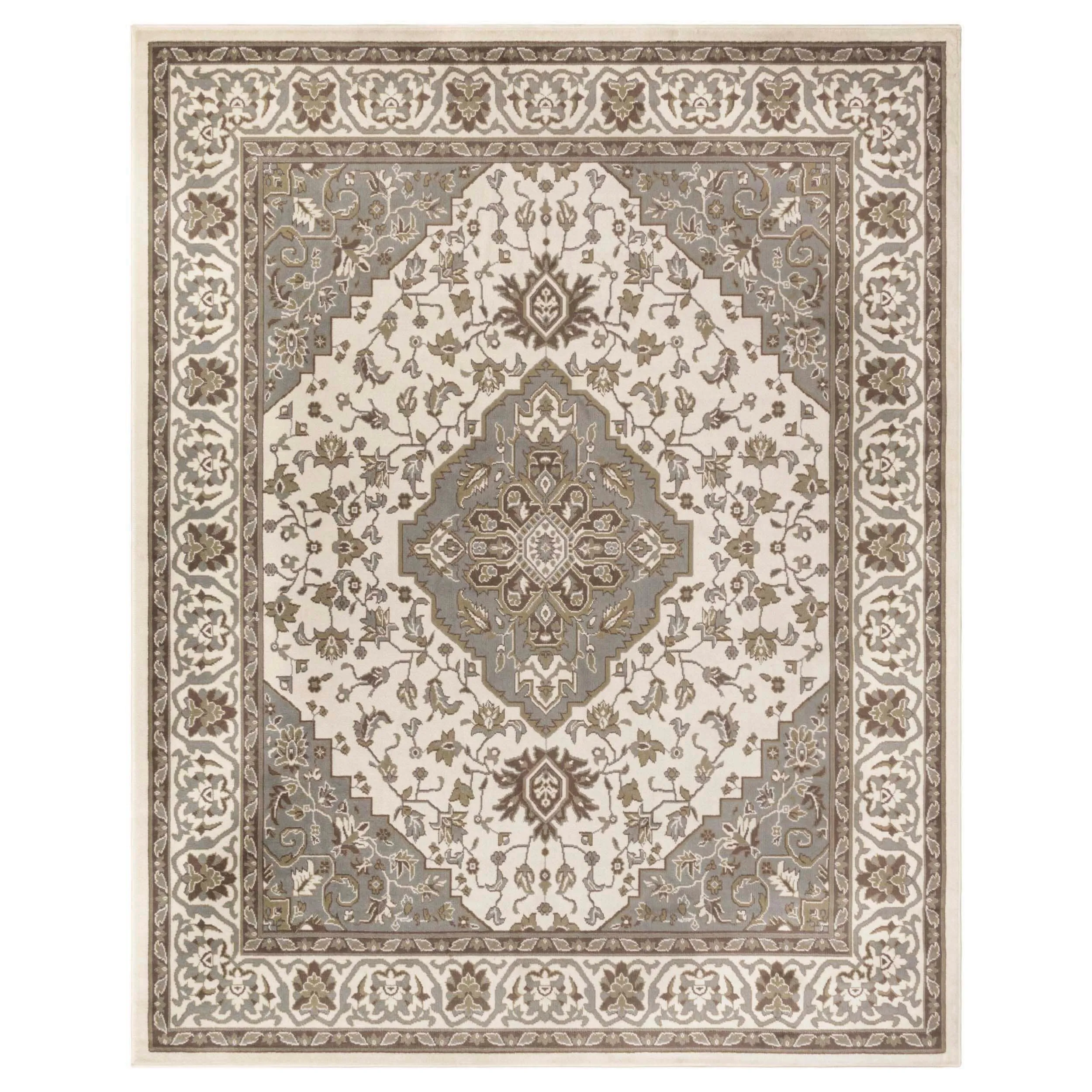 Superior Glendale Floral Medallion Indoor Area Rug
