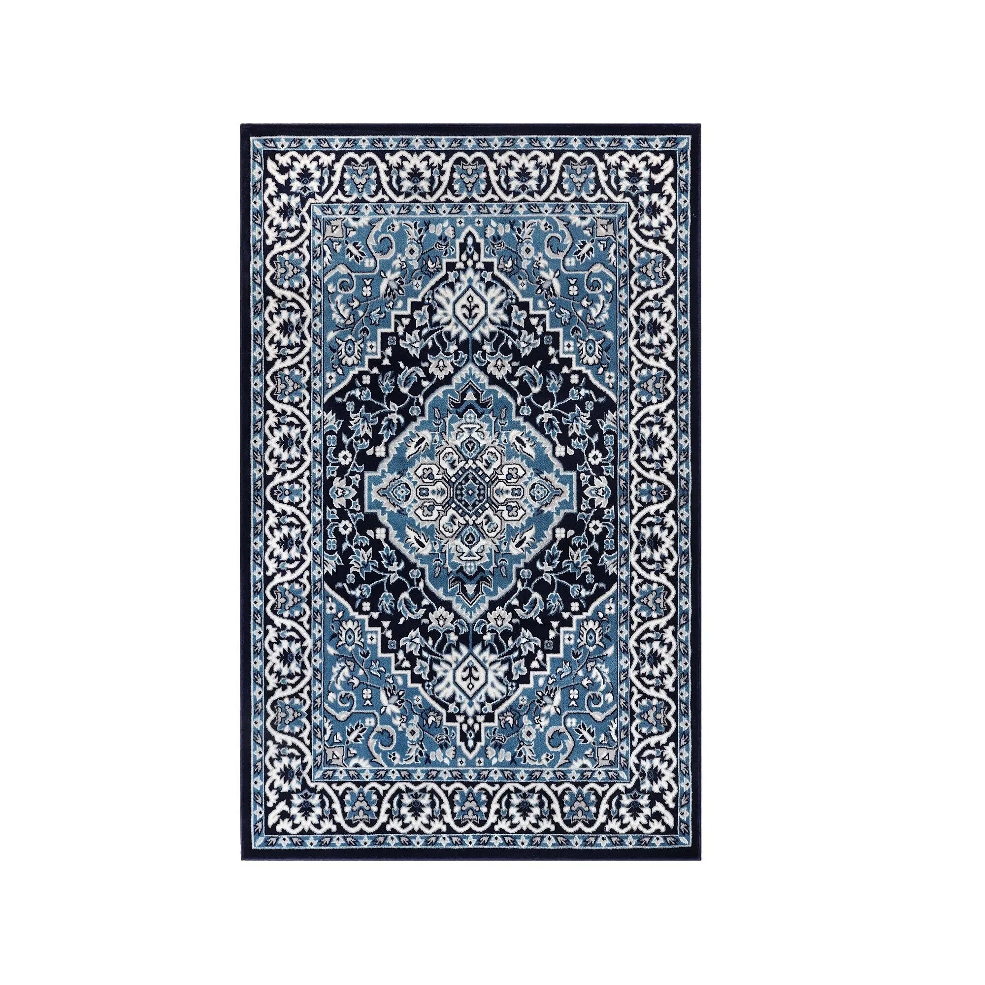 Superior Glendale Floral Medallion Indoor Area Rug