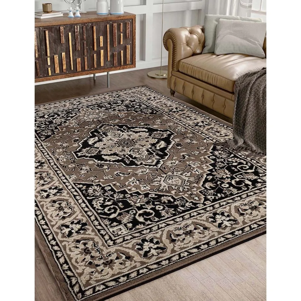 Superior Glendale Floral Medallion Indoor Area Rug