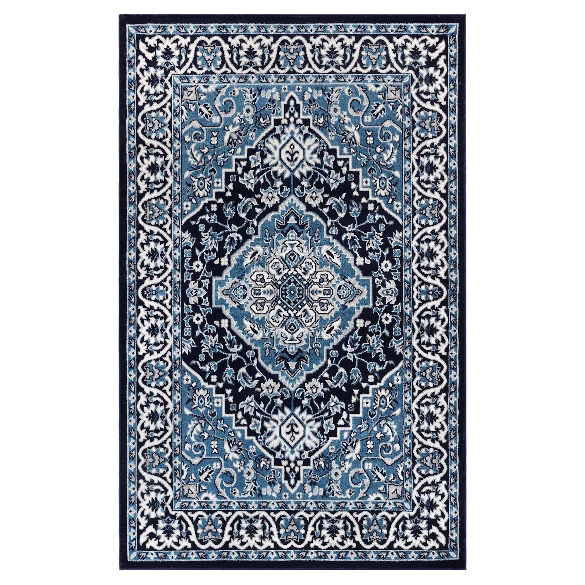 Superior Glendale Floral Medallion Indoor Area Rug