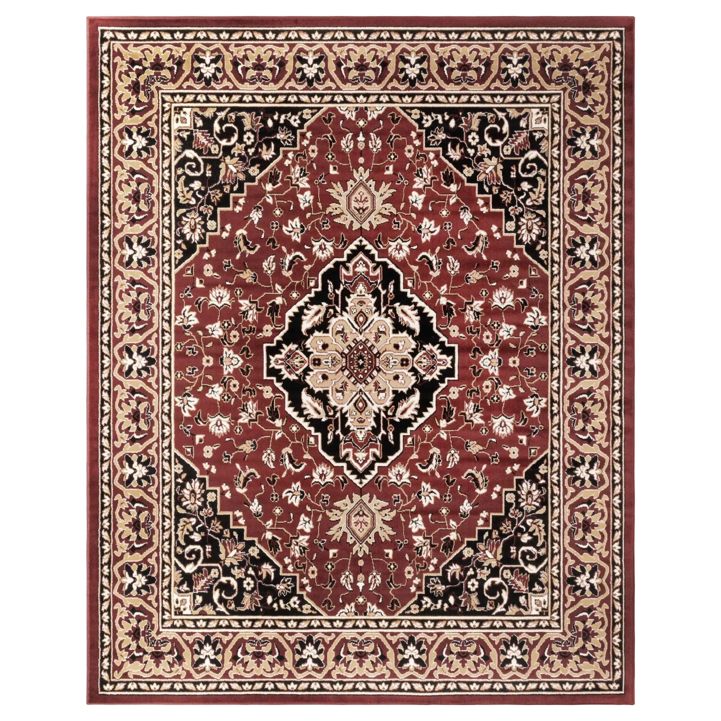 Superior Glendale Floral Medallion Indoor Area Rug