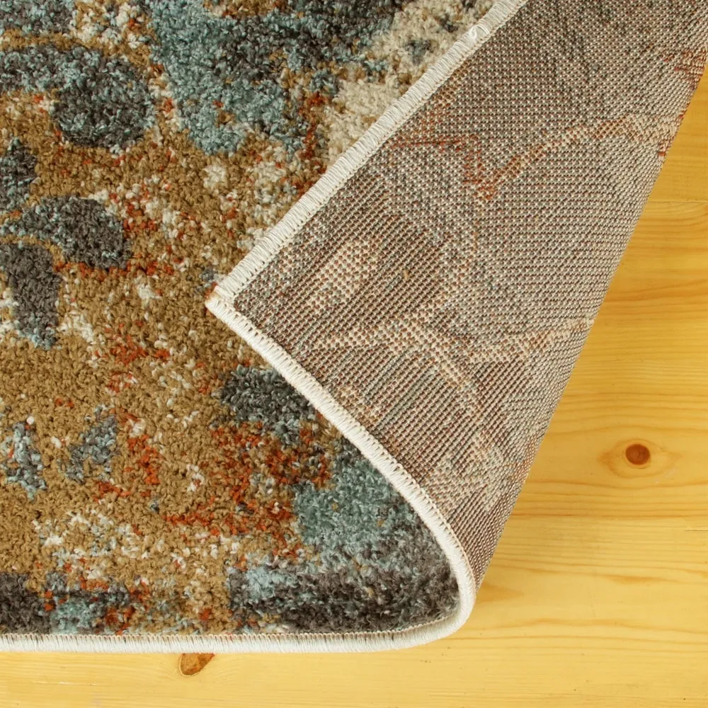 Superior Guzman Printed Non-Slip Indoor Area Rug