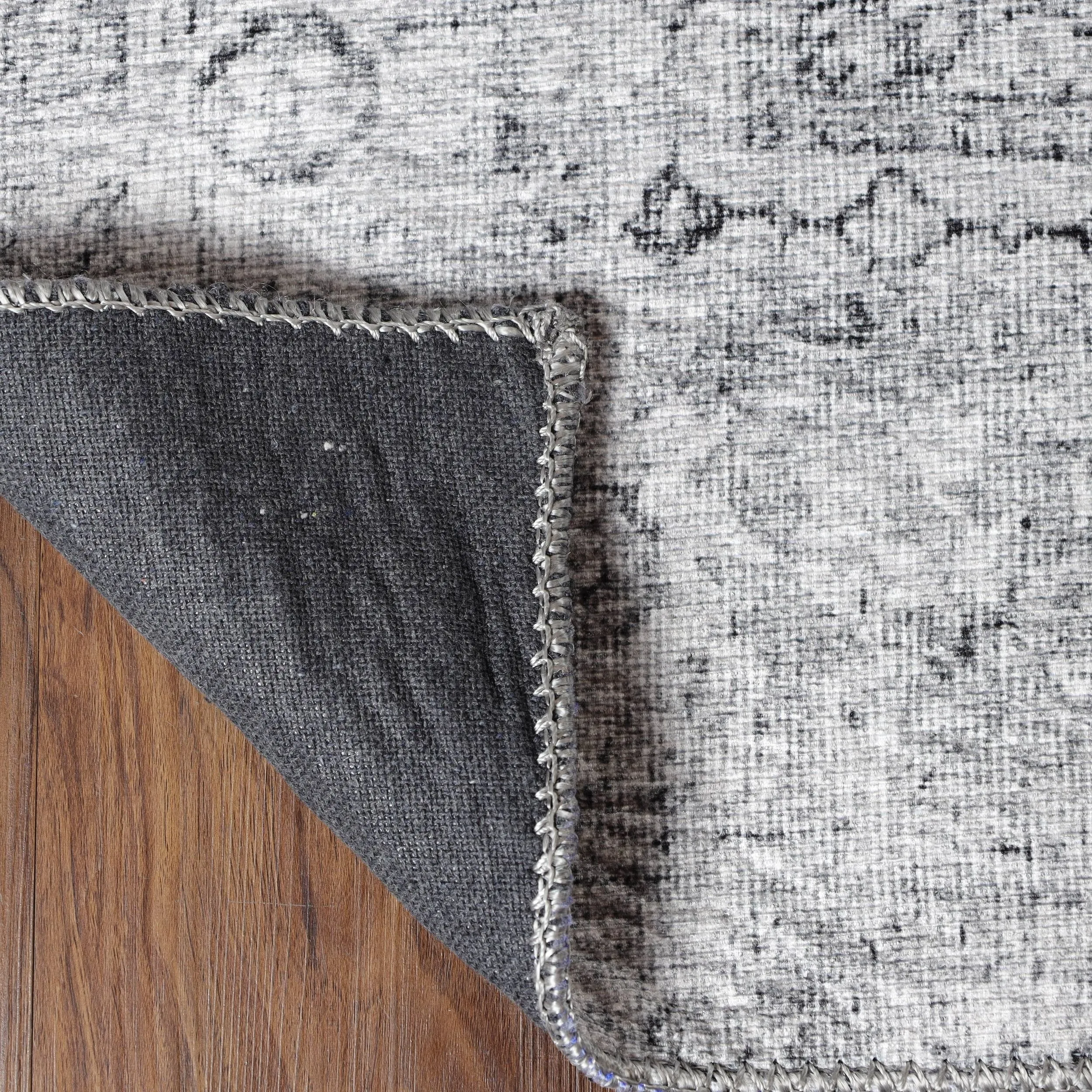 Superior Huda Distressed Rustic Oriental Medallion Indoor Area Rug