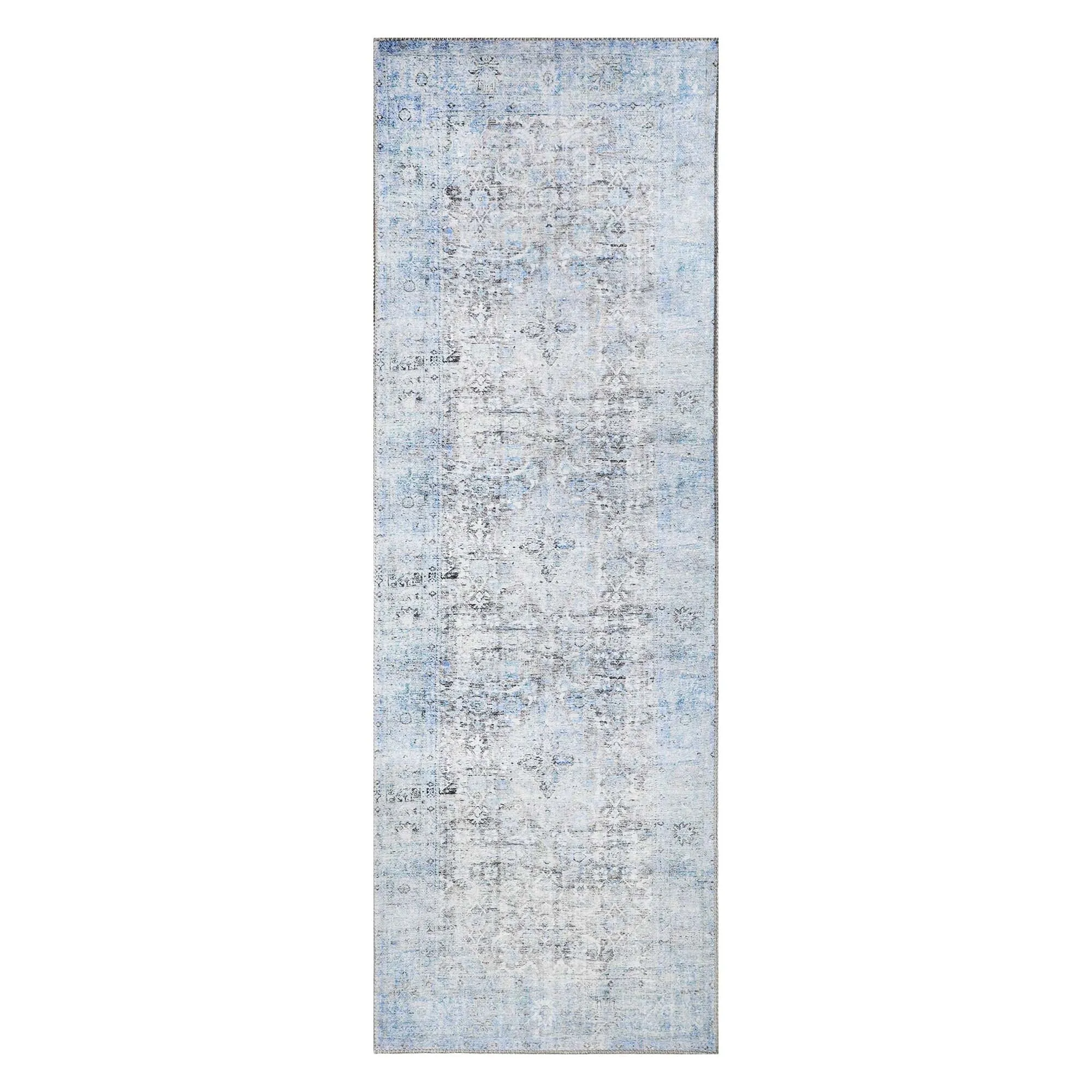 Superior Huda Distressed Rustic Oriental Medallion Indoor Area Rug