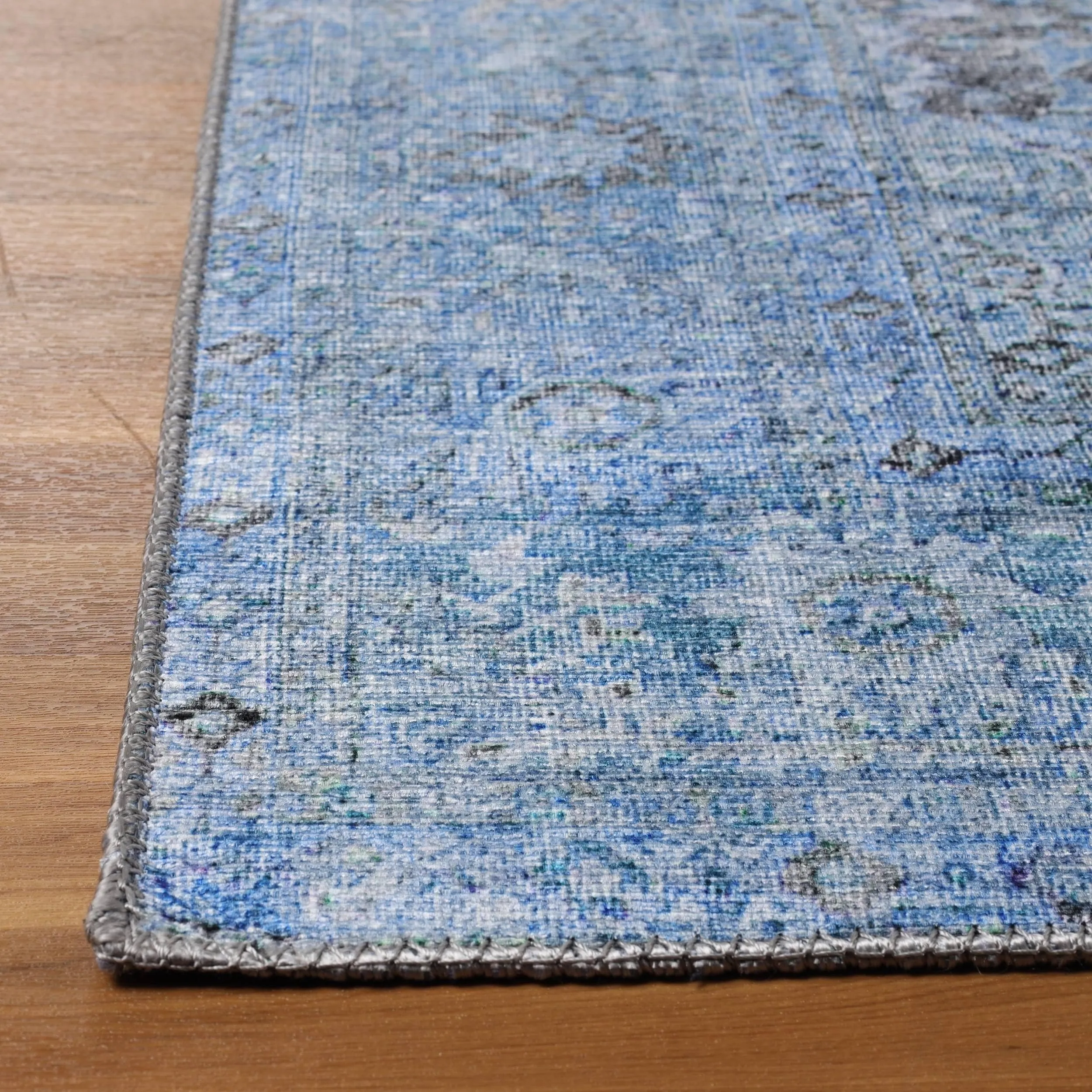 Superior Huda Distressed Rustic Oriental Medallion Indoor Area Rug