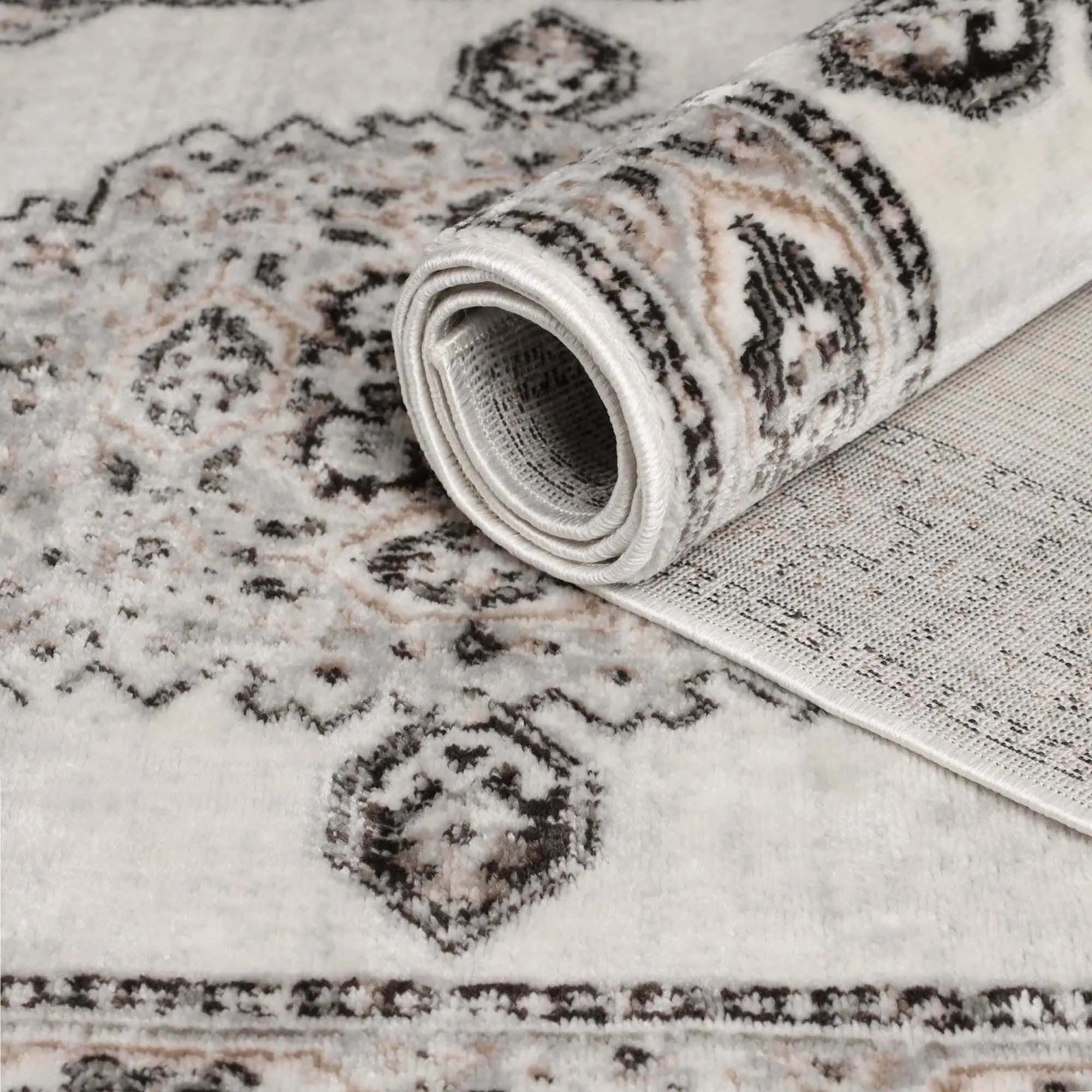 Superior Kailani Modern Farmhouse Medallion Indoor Runner or Area Rug