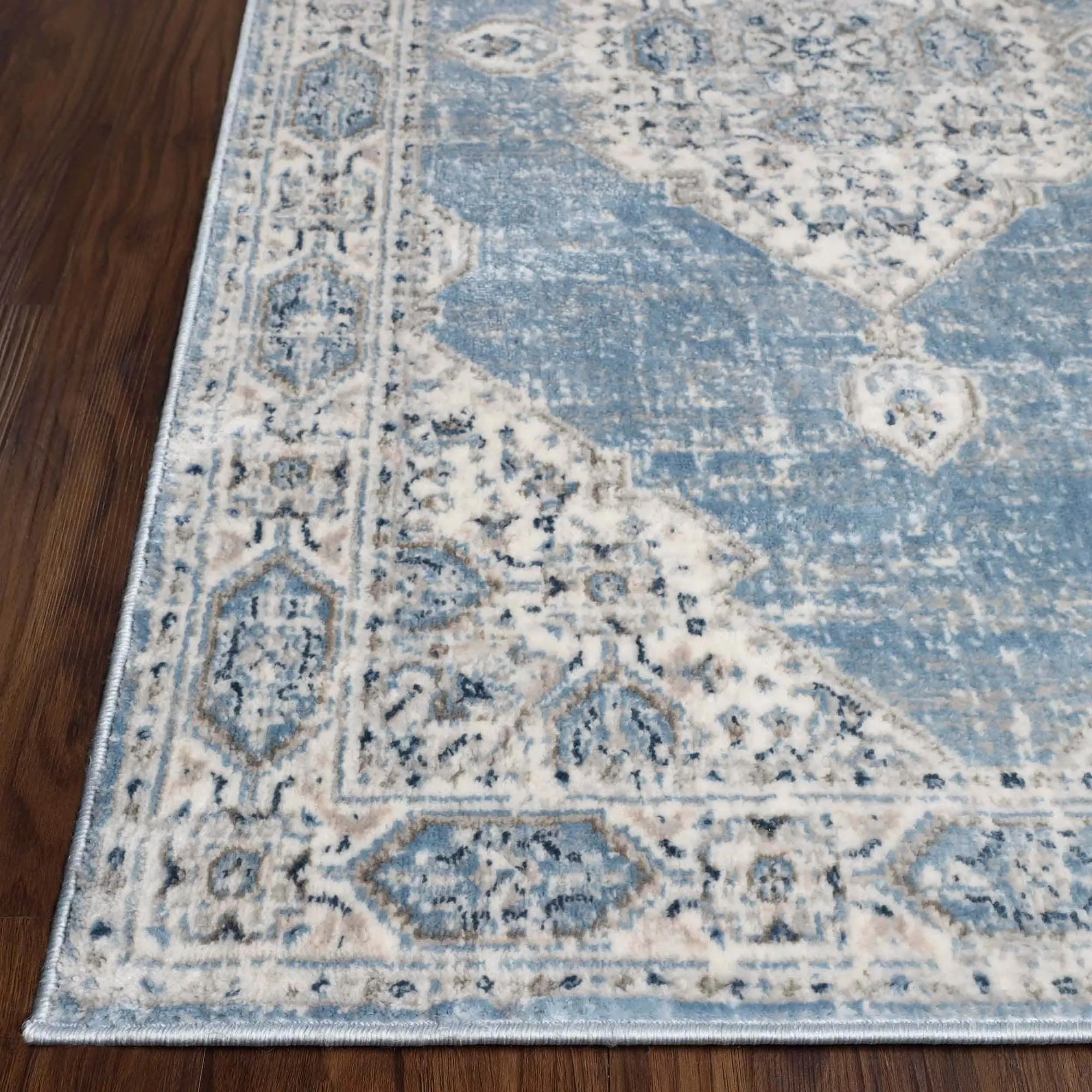 Superior Kailani Modern Farmhouse Medallion Indoor Runner or Area Rug