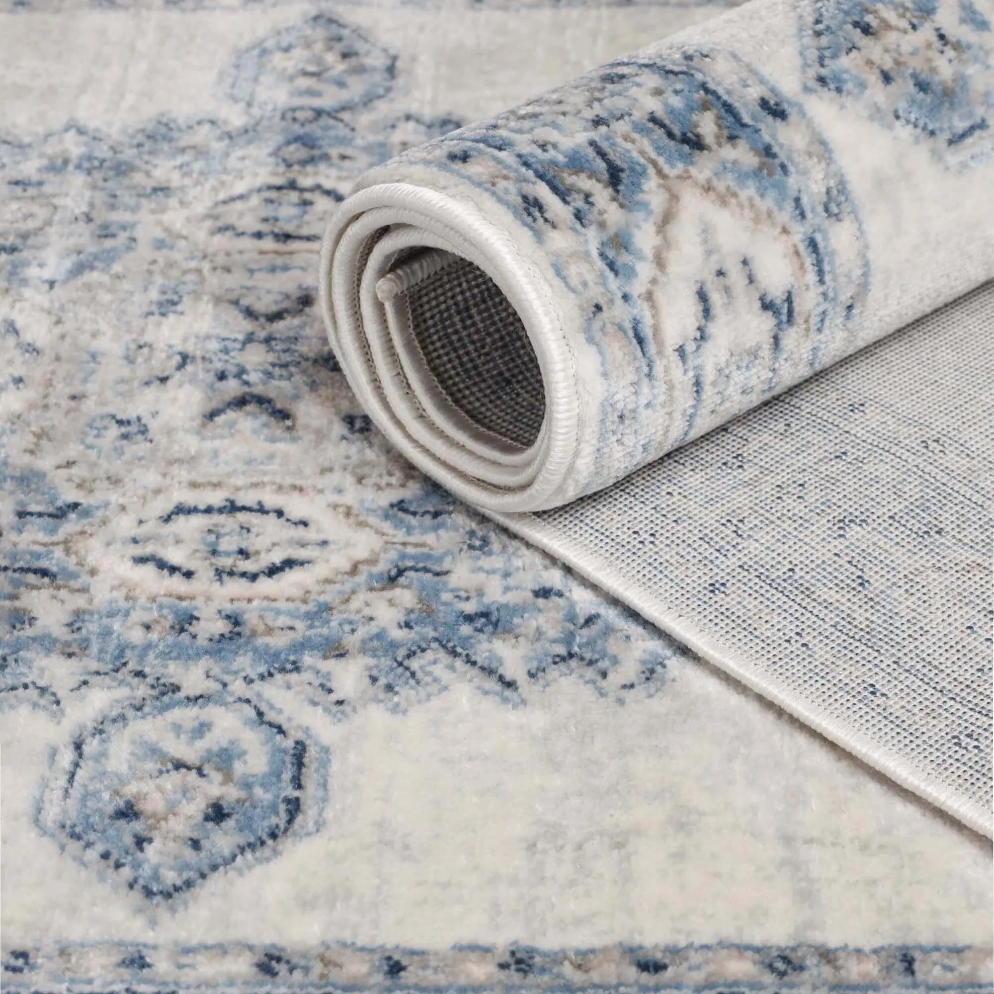 Superior Kailani Modern Farmhouse Medallion Indoor Runner or Area Rug