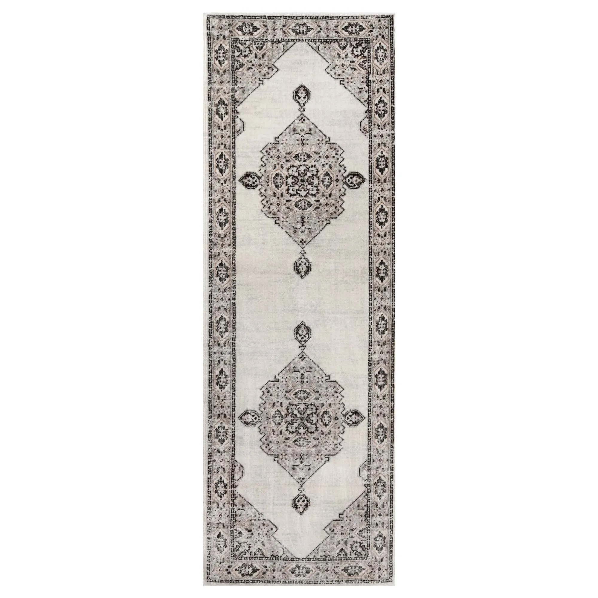Superior Kailani Modern Farmhouse Medallion Indoor Runner or Area Rug