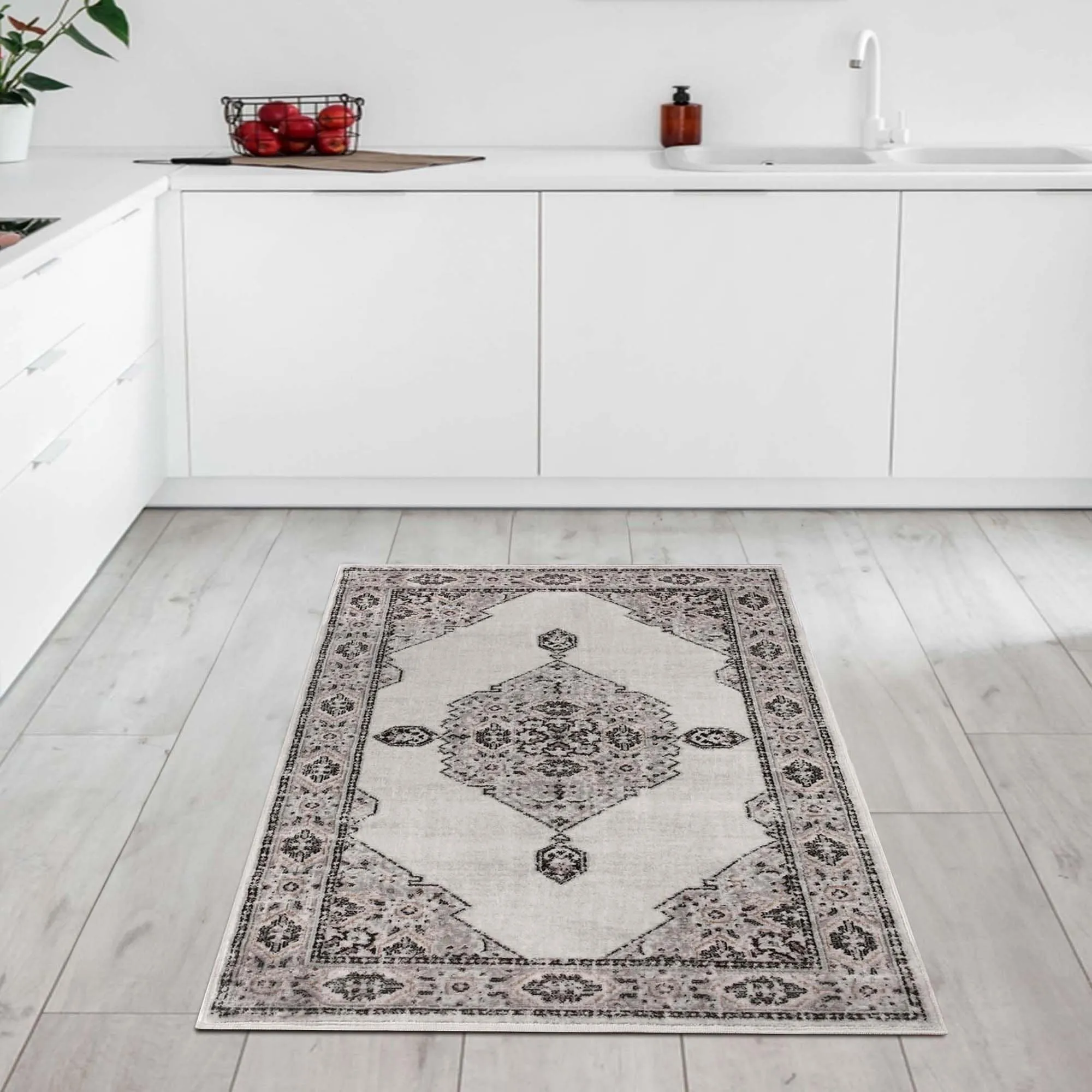 Superior Kailani Modern Farmhouse Medallion Indoor Runner or Area Rug