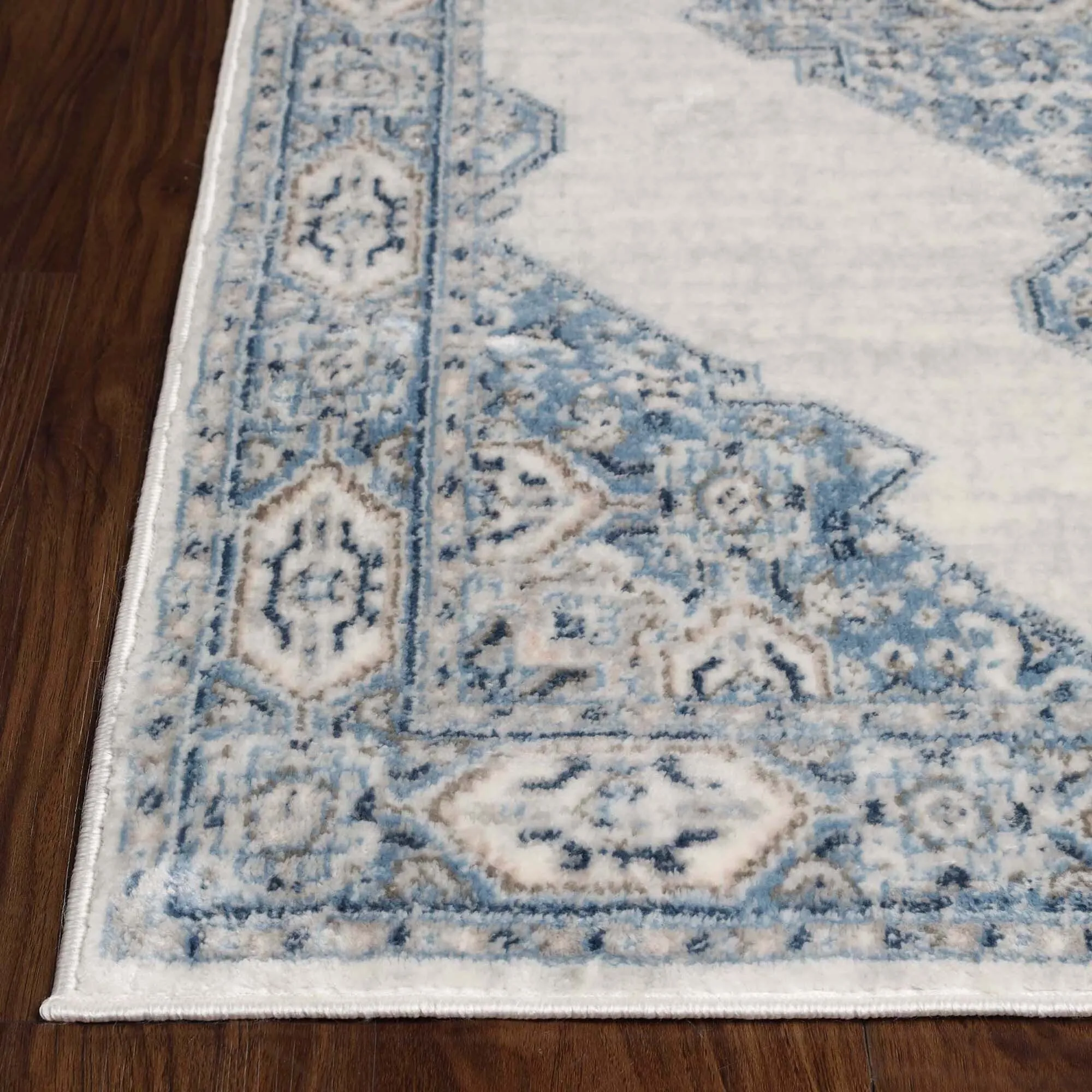 Superior Kailani Modern Farmhouse Medallion Indoor Runner or Area Rug