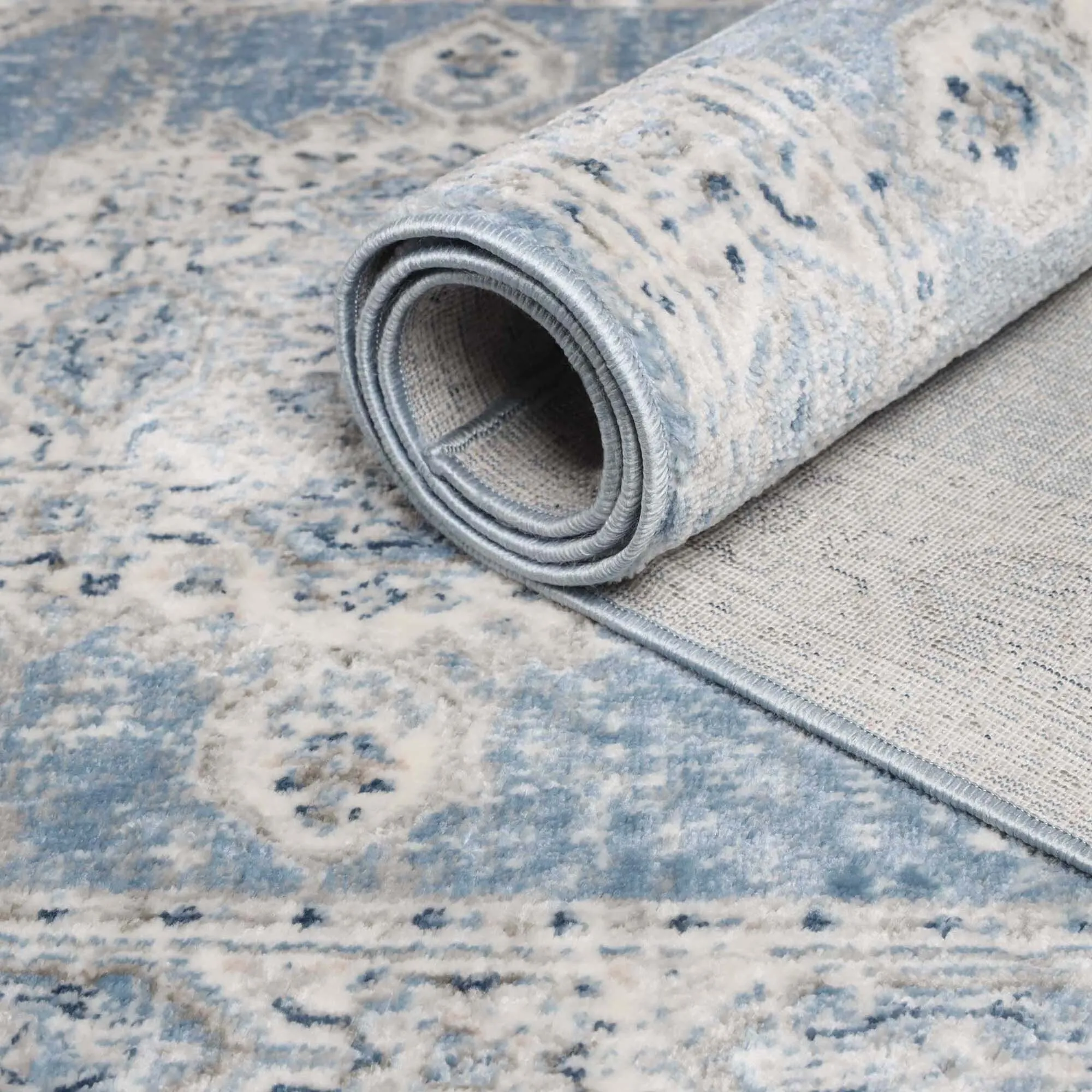 Superior Kailani Modern Farmhouse Medallion Indoor Runner or Area Rug