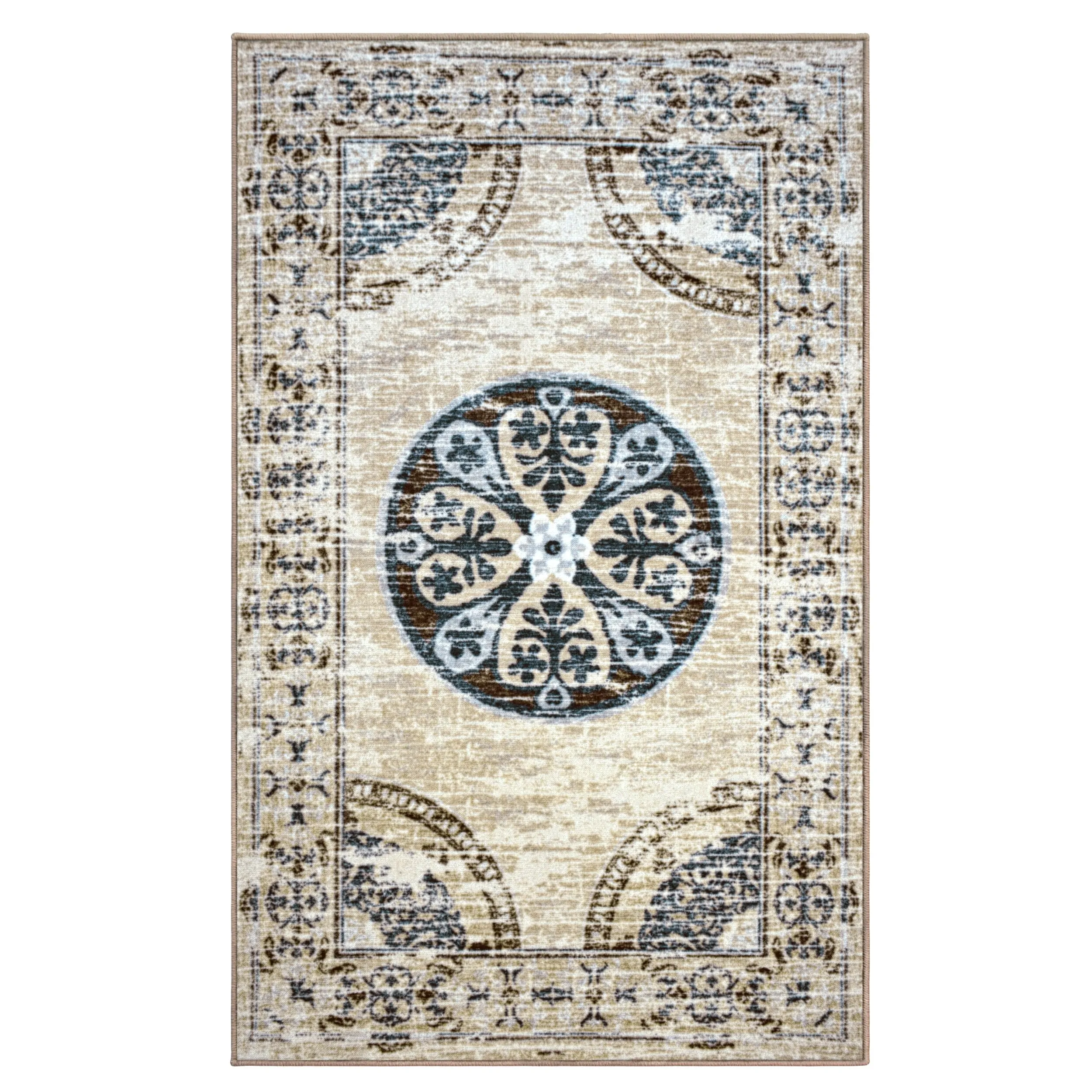 Superior Lani Printed Non-Slip Washable Indoor Area Rug