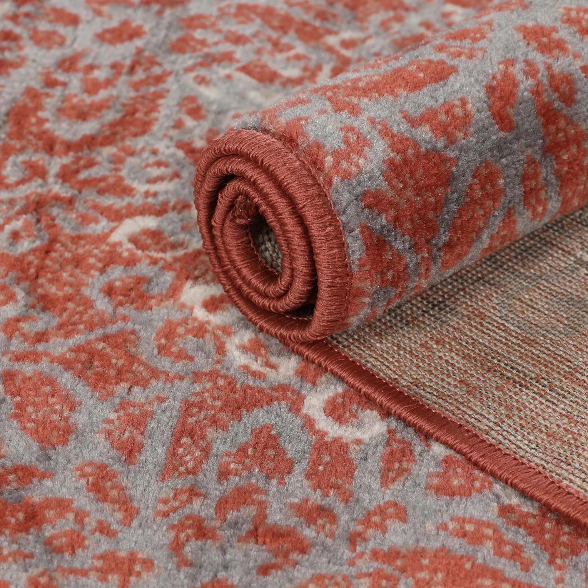 Superior Leigh Traditional Floral Scroll Indoor Runner or Area Rug