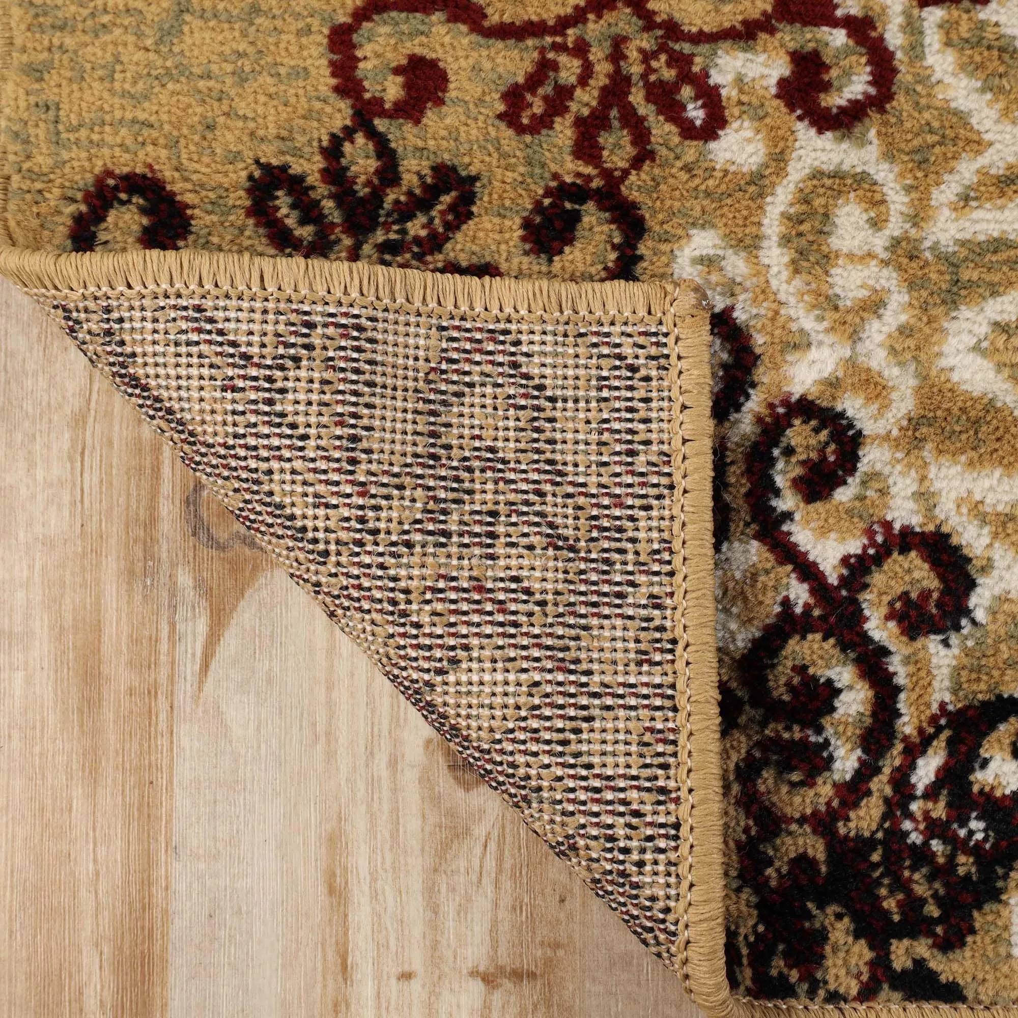 Superior Leigh Traditional Floral Scroll Indoor Runner or Area Rug